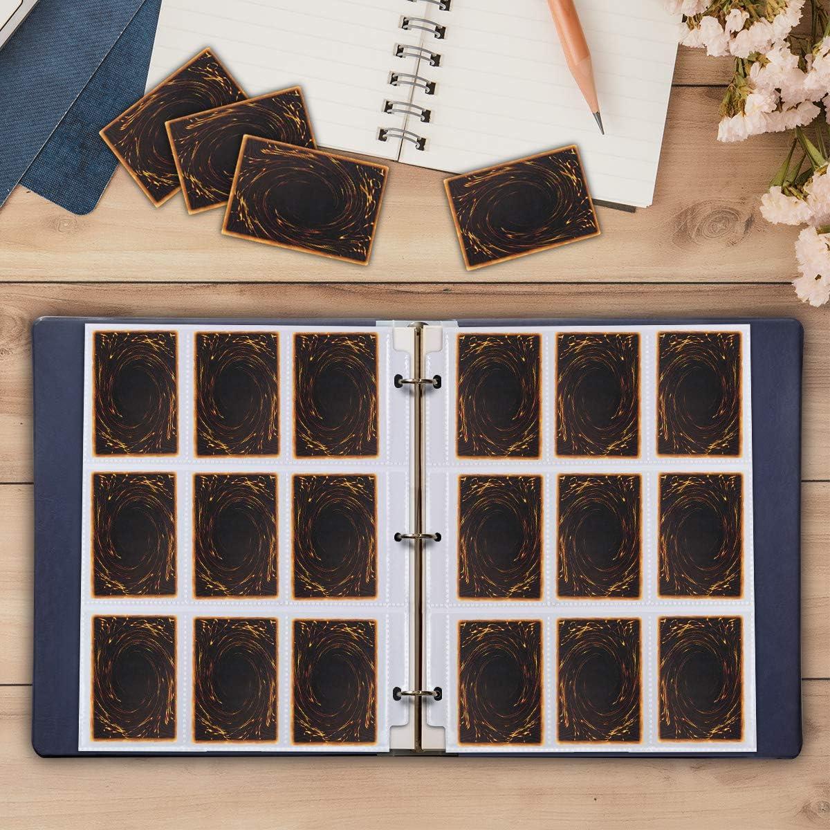 Fundas para Tarjetas JIQEZNL 80 Hojas Doble Cara 1440 Bolsillos