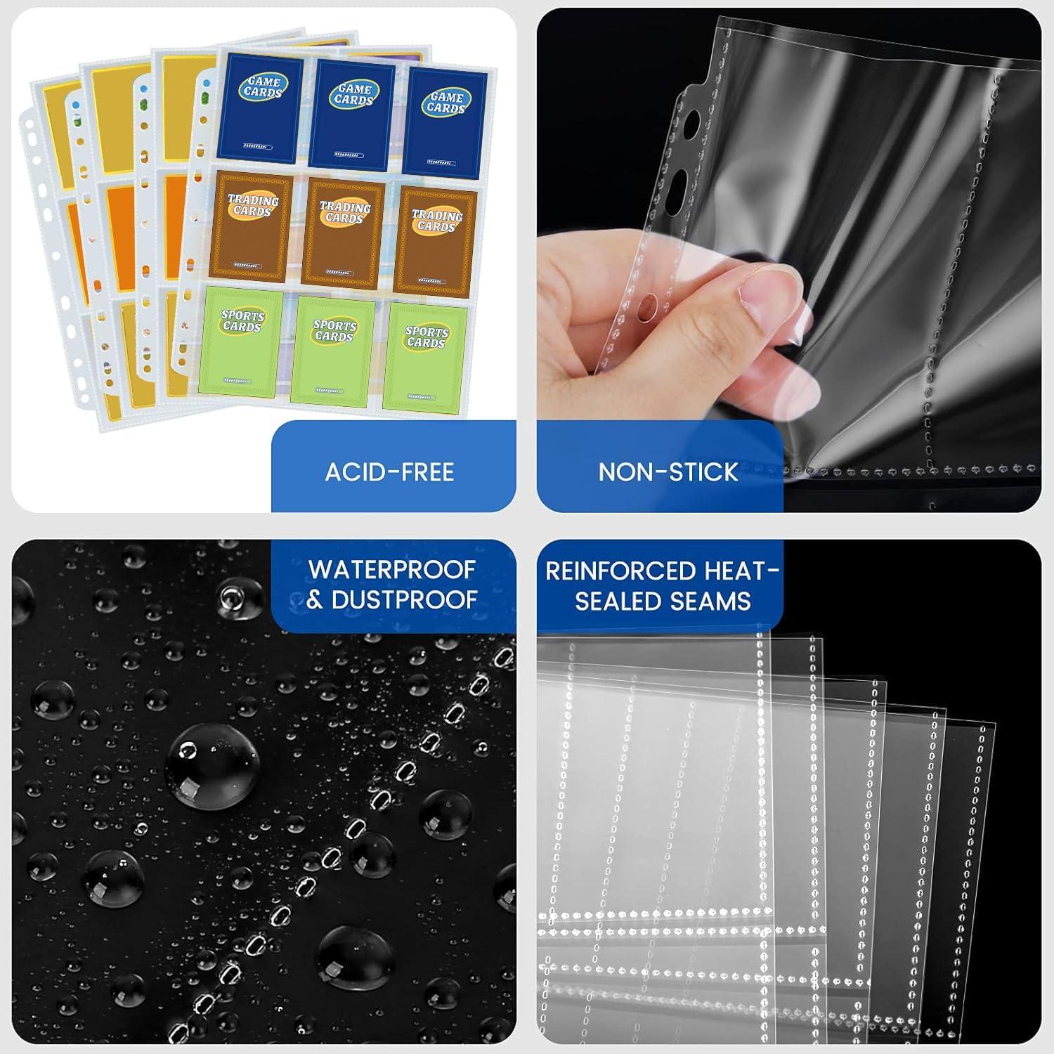 36 Hojas Manga para Cartas Fabmaker 9 Bolsillos 648 Cartas