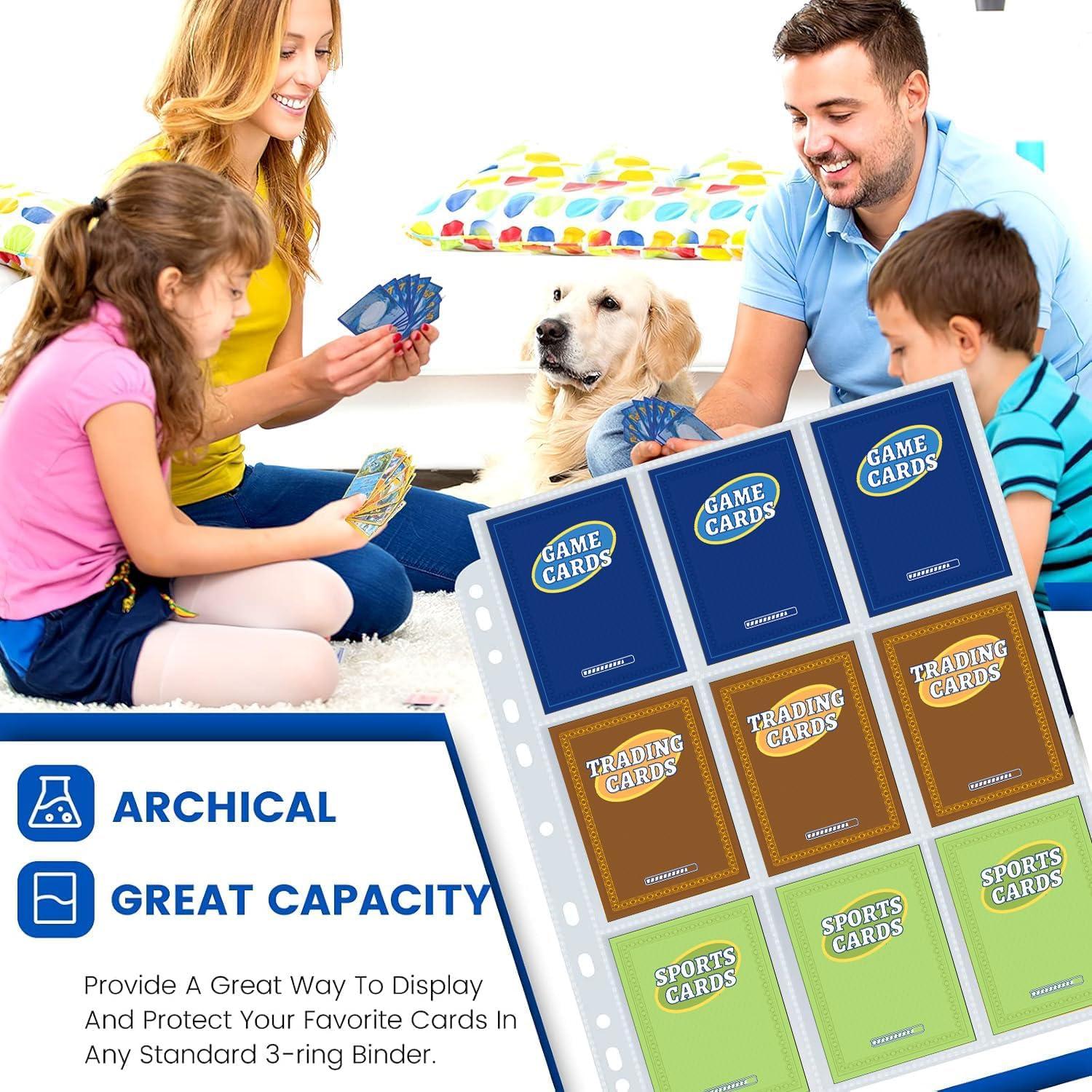 36 Hojas Manga para Cartas Fabmaker 9 Bolsillos 648 Cartas