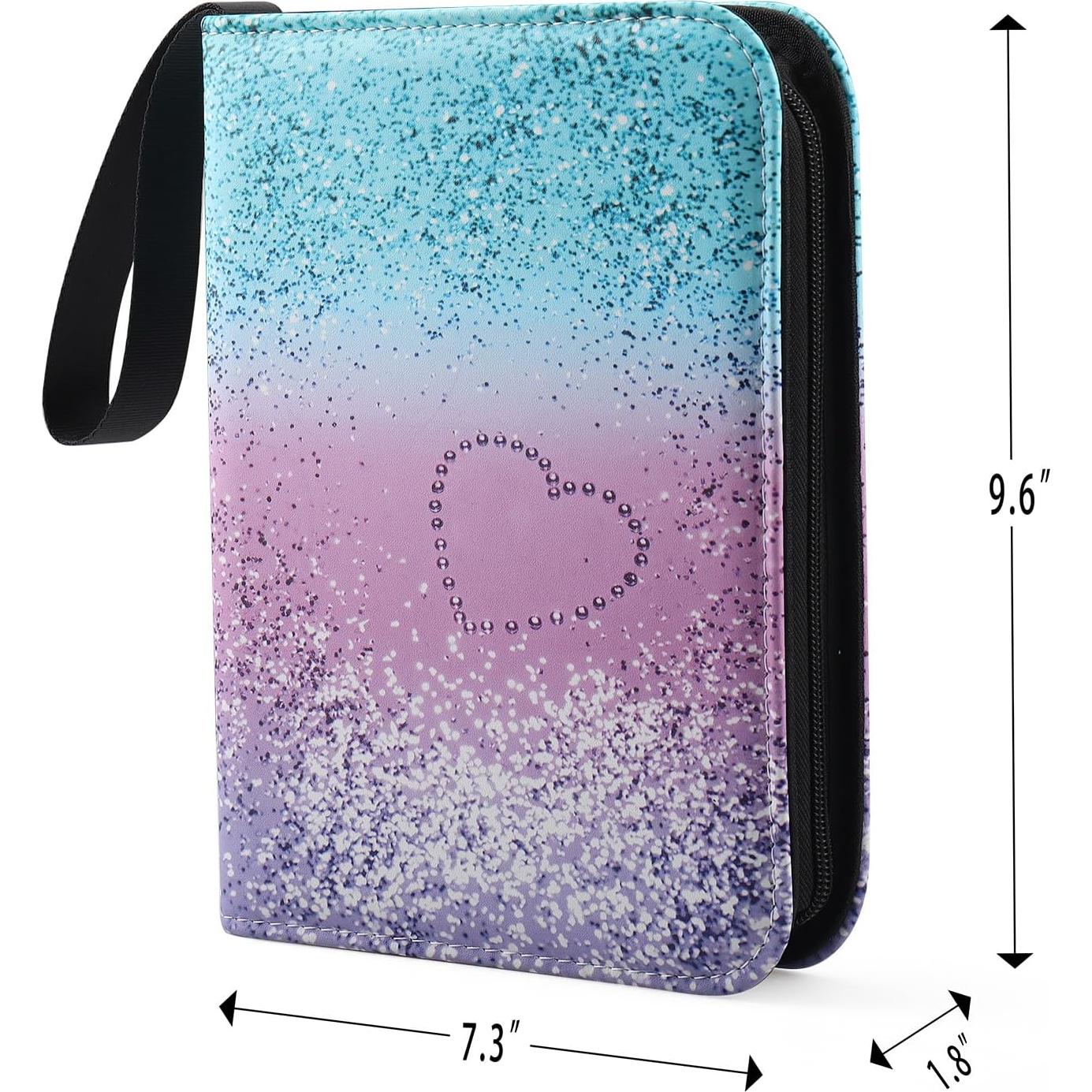 Carpeta de Trading Cards VEELAM 4 Bolsillos Arcoíris 400 Tarjetas