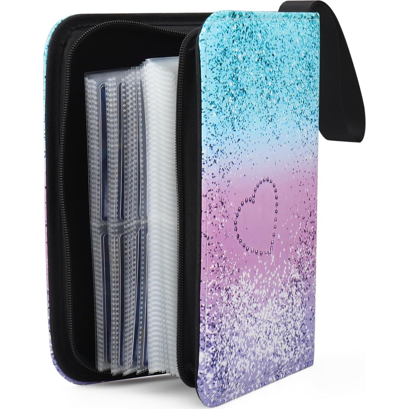 Carpeta de Trading Cards VEELAM 4 Bolsillos Arcoíris 400 Tarjetas