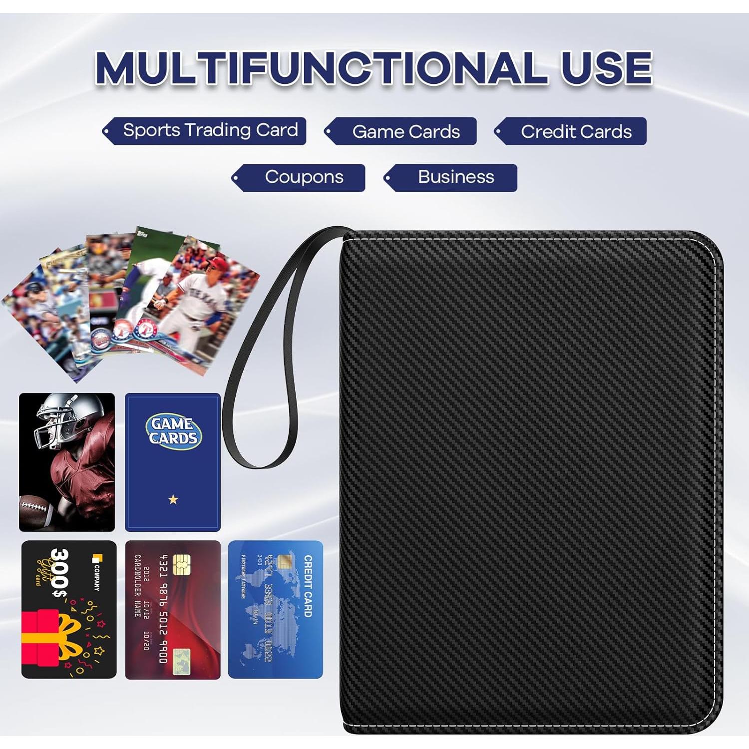 Carpeta Coleccionable LANFROM 720 Cartas Negra con Fundas