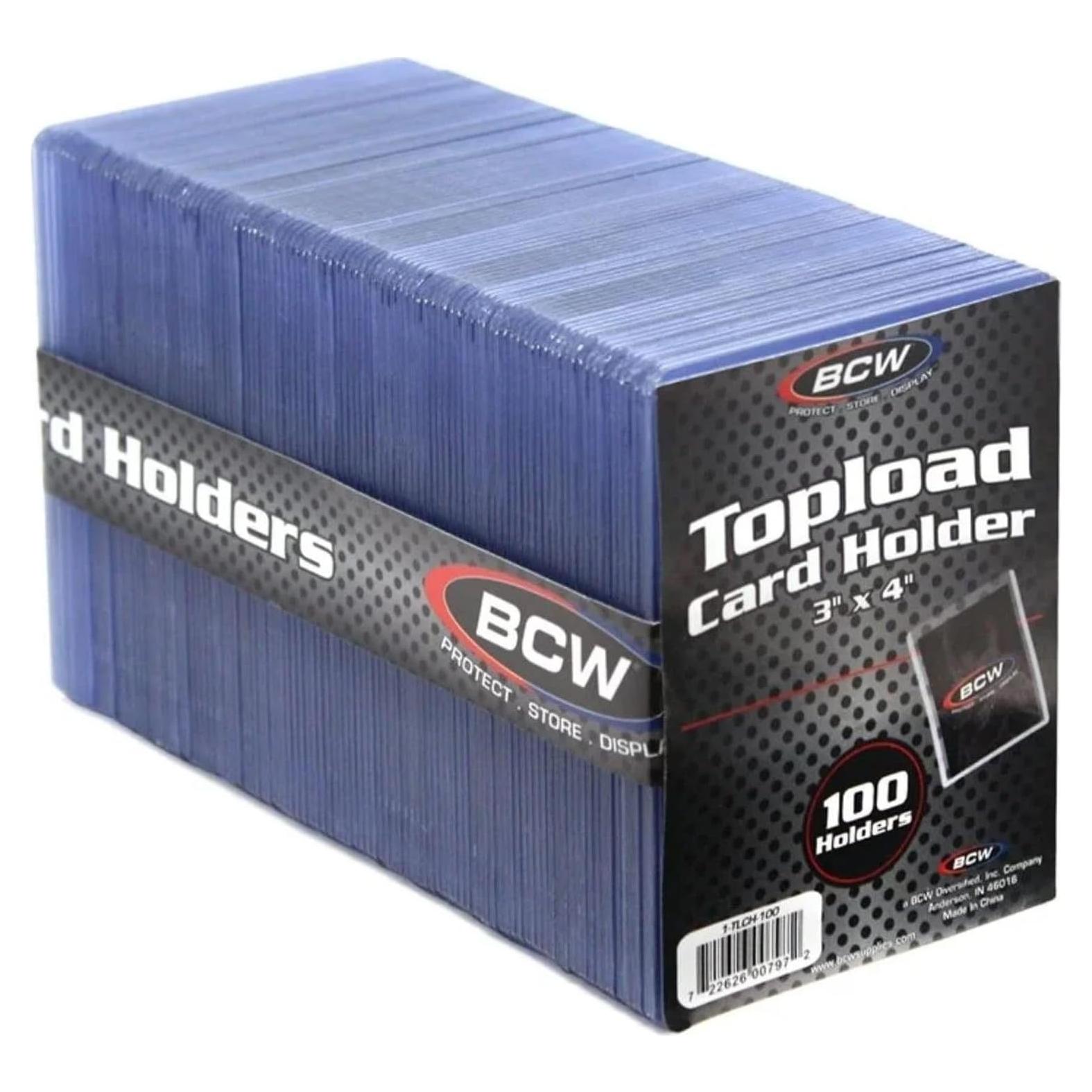 Soportes de Tarjetas BCW 3x4 | Paquete de 100 | PVC Duro