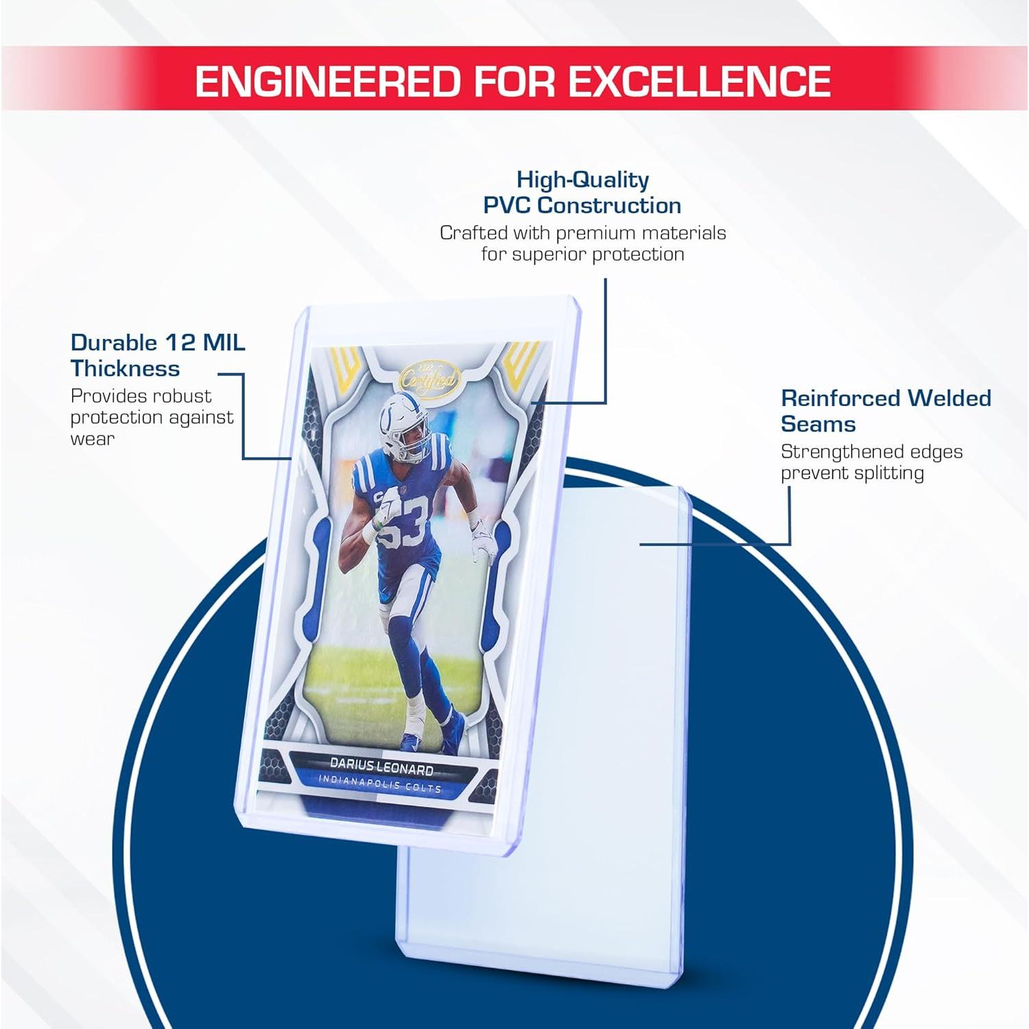 Soportes de Tarjetas BCW 3x4 | Paquete de 100 | PVC Duro