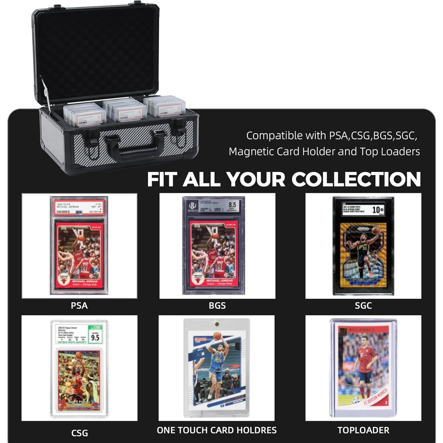 Caja de Almacenamiento de Tarjetas UHZBTEC Fibra de Carbono 36x28x18 cm