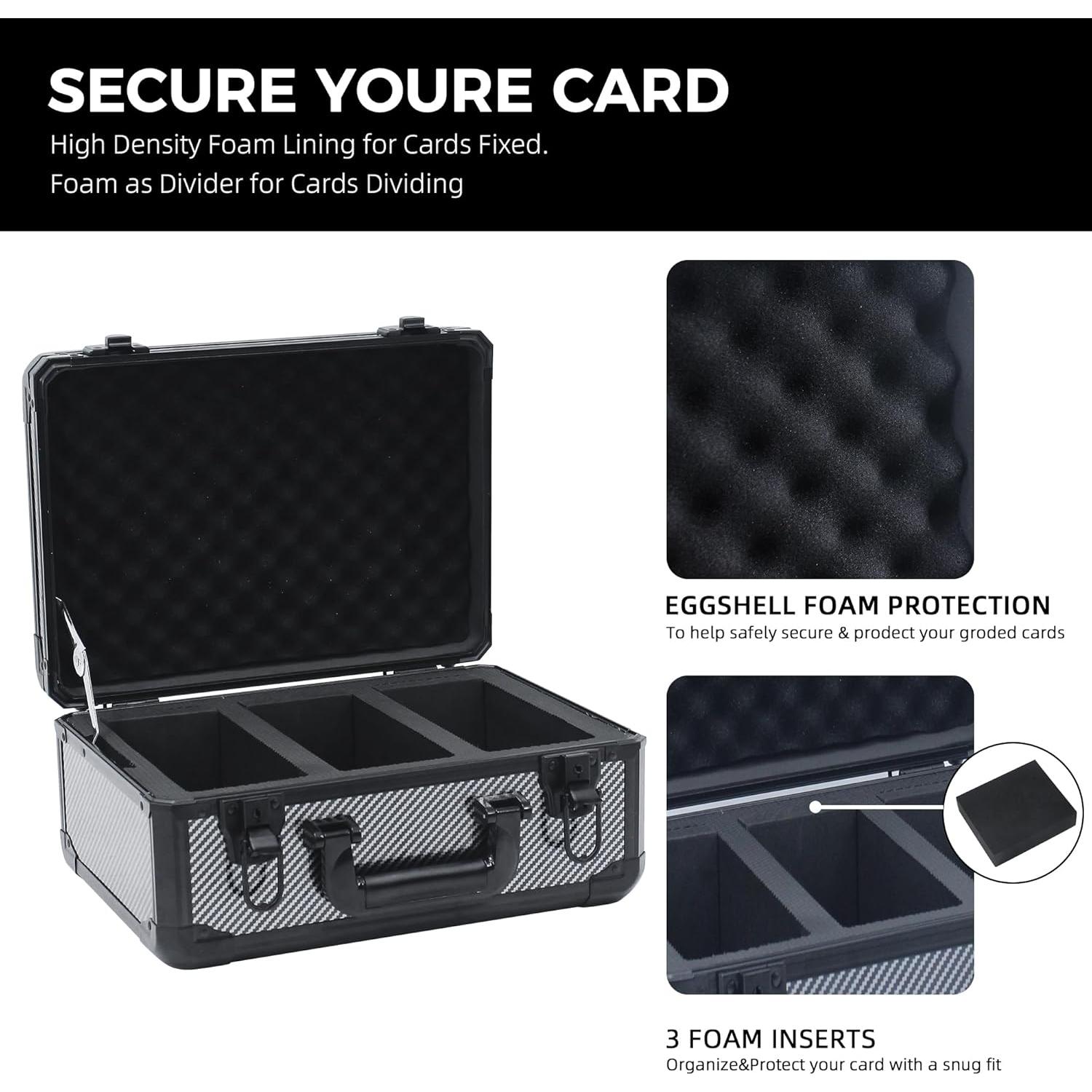 Caja de Almacenamiento de Tarjetas UHZBTEC Fibra de Carbono 36x28x18 cm