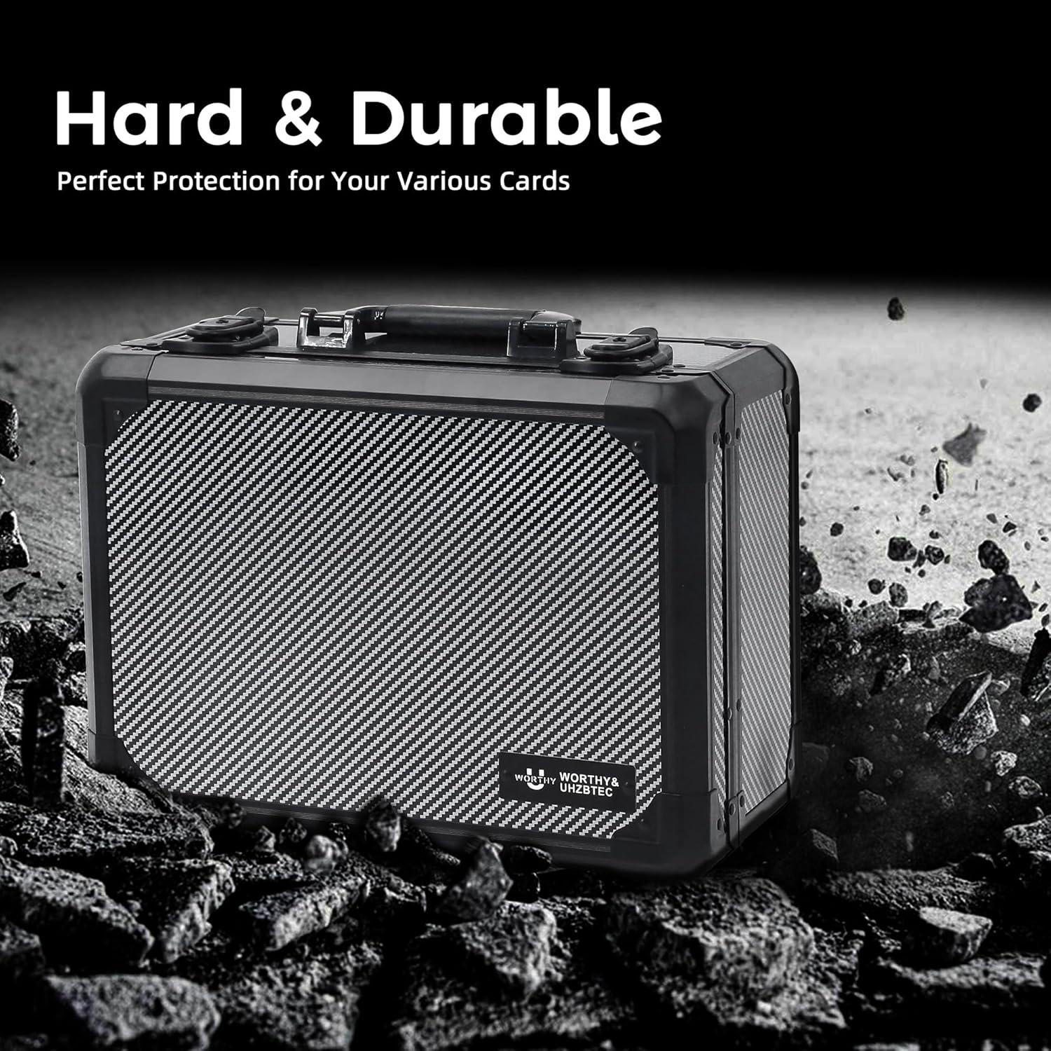 Caja de Almacenamiento de Tarjetas UHZBTEC Fibra de Carbono 36x28x18 cm