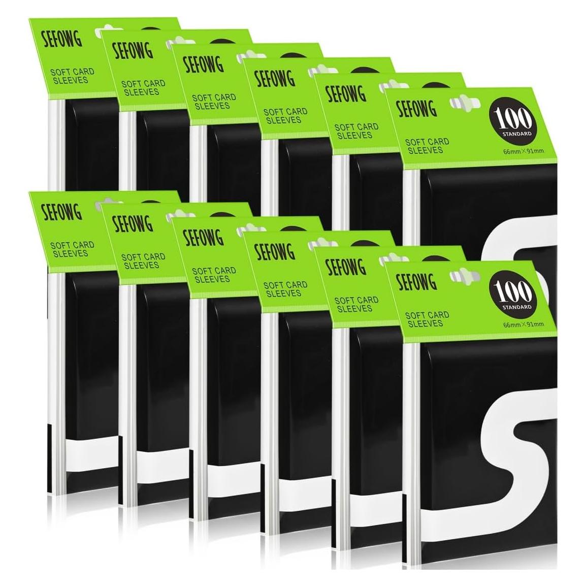 1200 Fundas de Cartas Coleccionables SEFOWG Transparentes