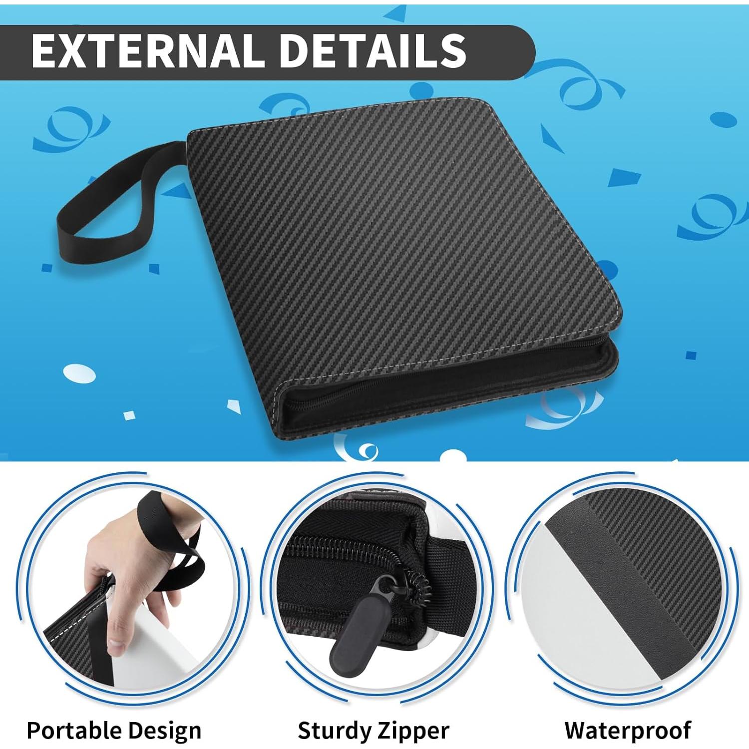 Carpeta de Cartas de Comercio YoKiStar 9 Bolsillos Negra