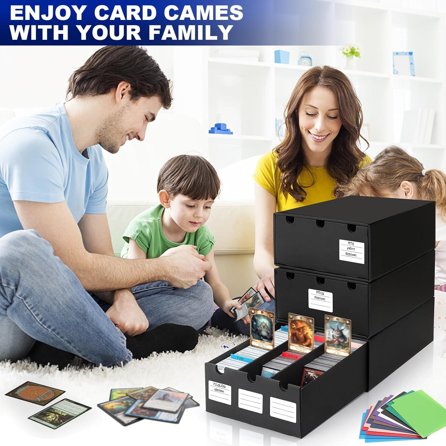 Caja de Almacenamiento de Cartas AOBOPLE 9000+ con Divisores