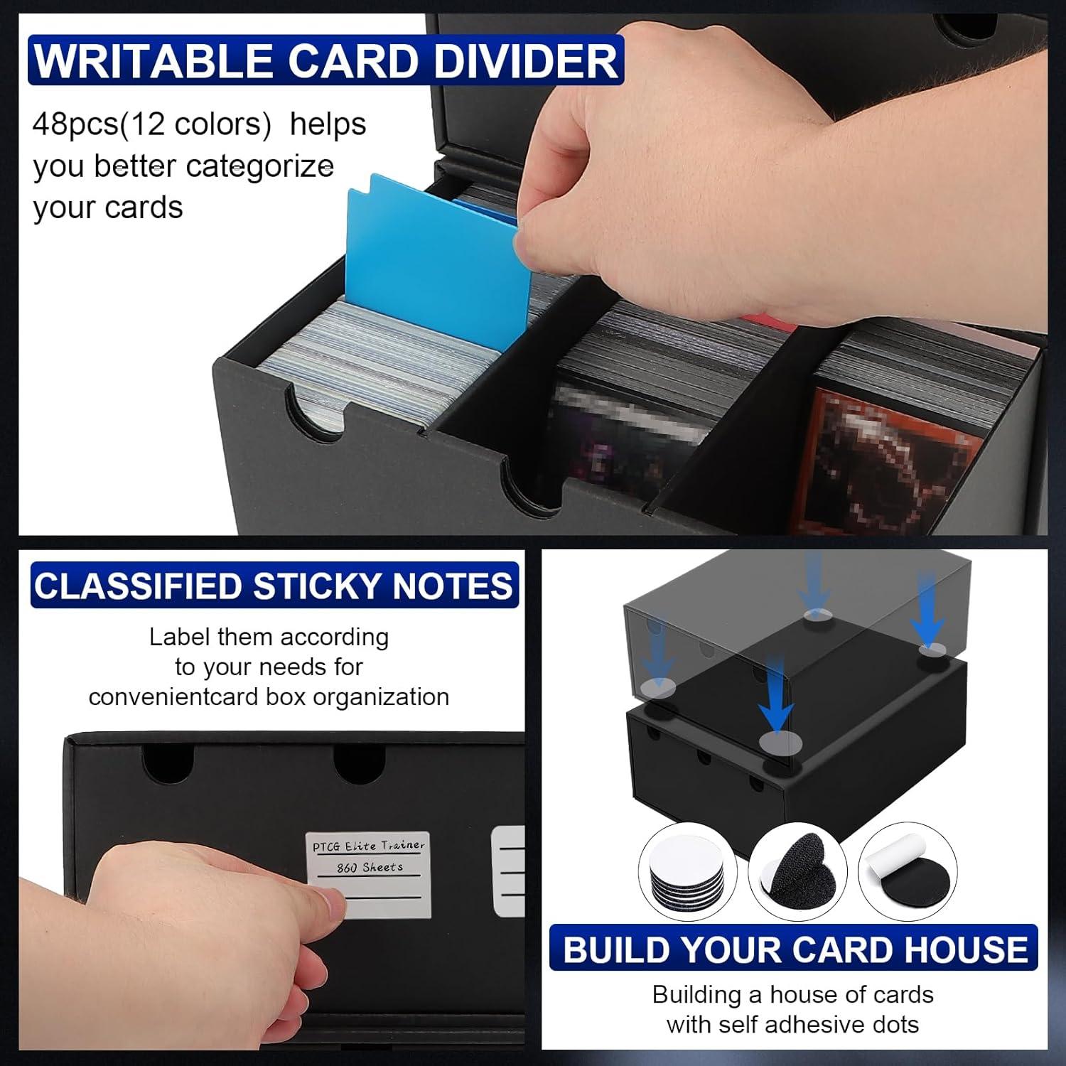 Caja de Almacenamiento de Cartas AOBOPLE 9000+ con Divisores