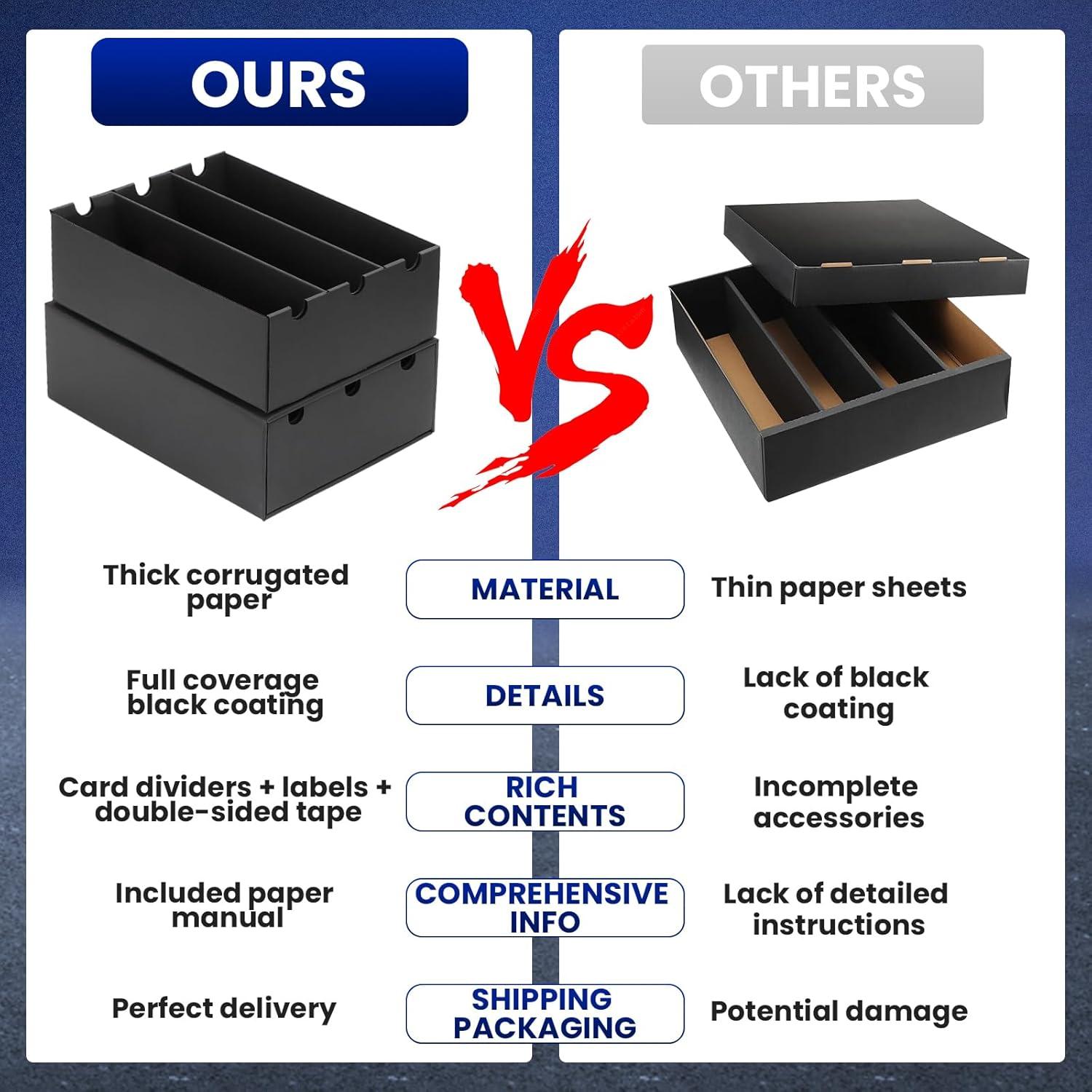 Caja de Almacenamiento de Cartas AOBOPLE 9000+ con Divisores