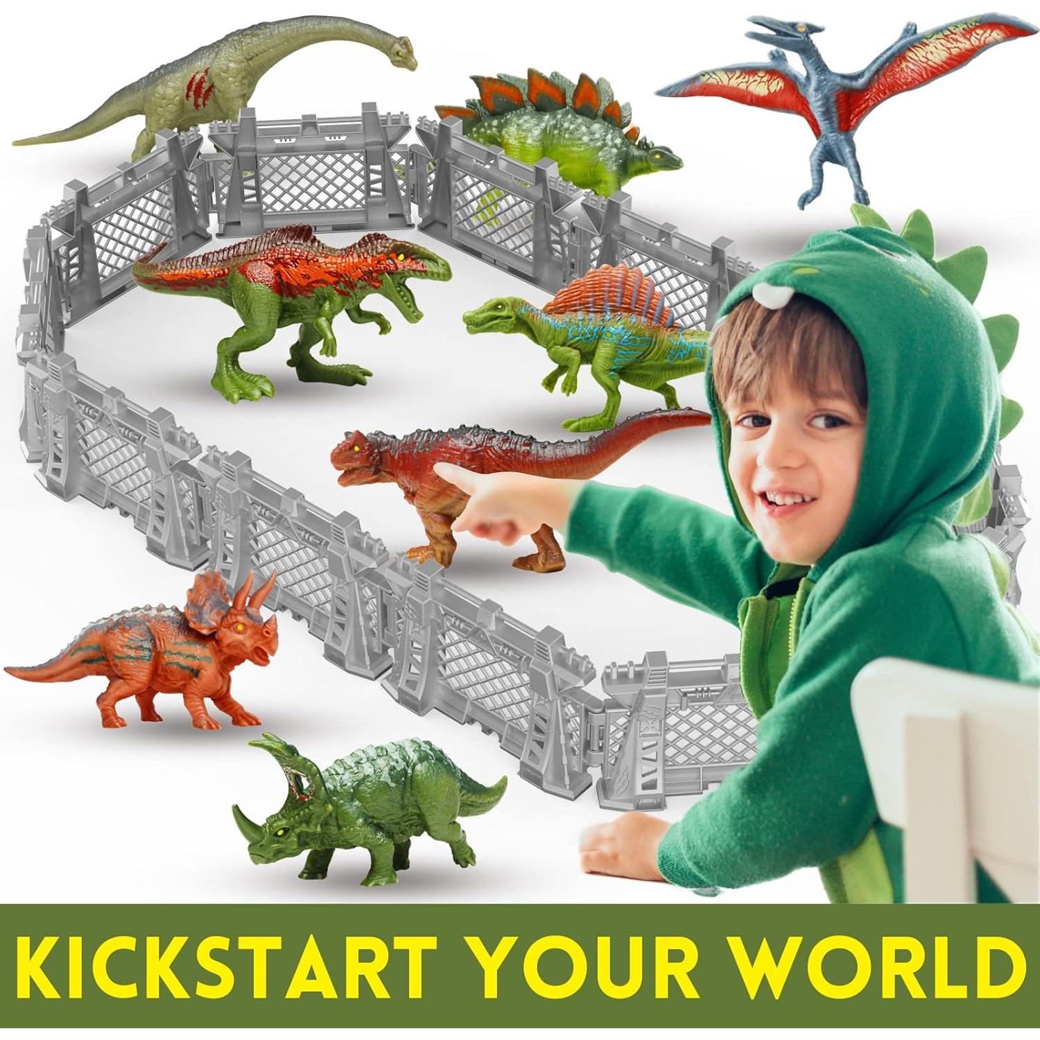 Cerca de Dinosaurios Oriate 12 Piezas Juguete Educativo