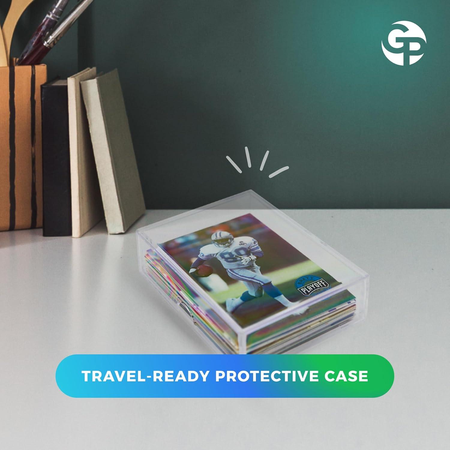 Paquete de 10 cajas de almacenamiento de tarjetas Gary Plastic 8.9x6.4x2.5cm