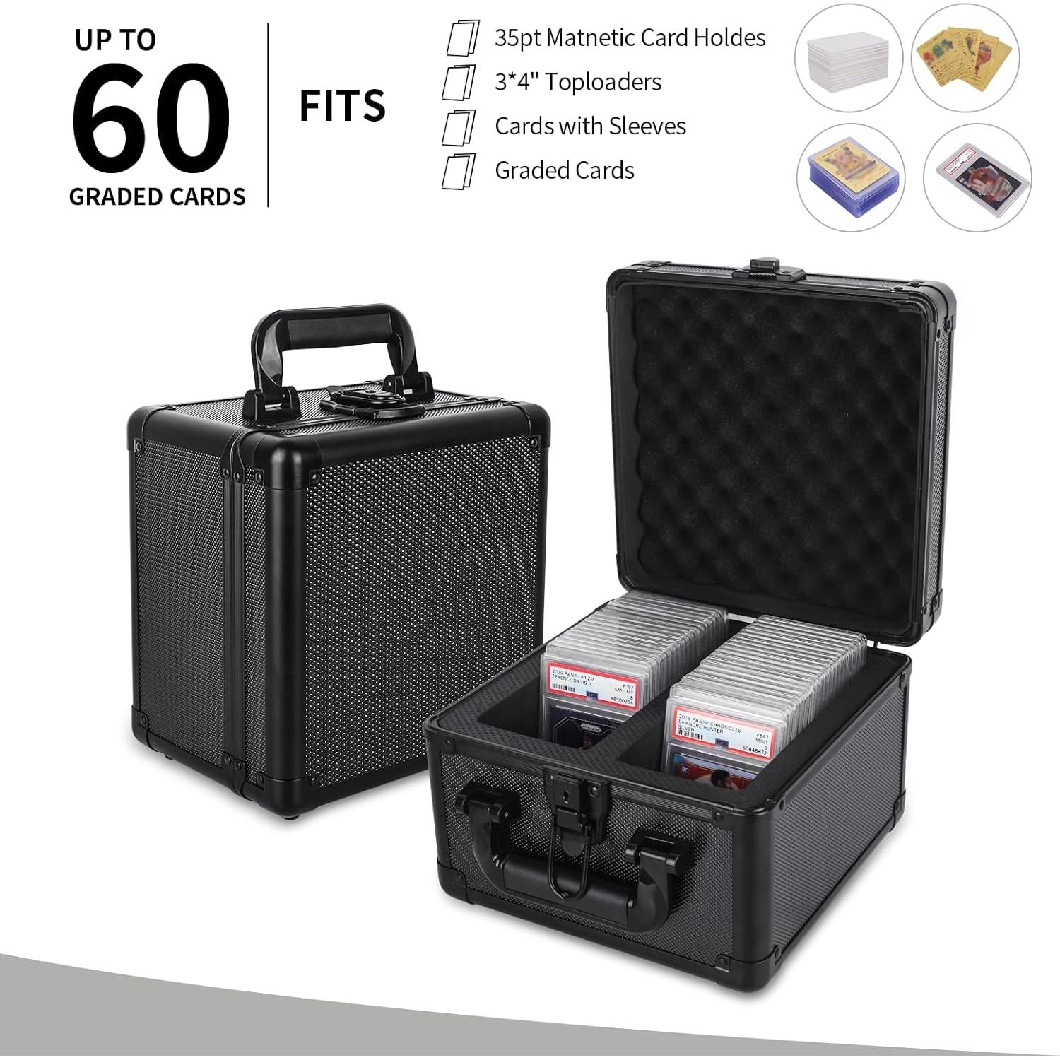 Estuche de Almacenamiento para Tarjetas Calificadas KAGSWAMO 60 Tarjetas