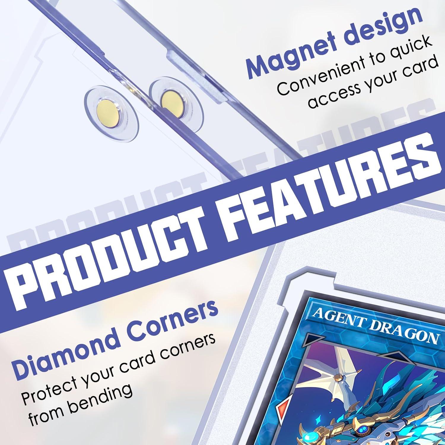 5 Soportes Magnéticos para Tarjetas Homthy 35 pt Acrílico