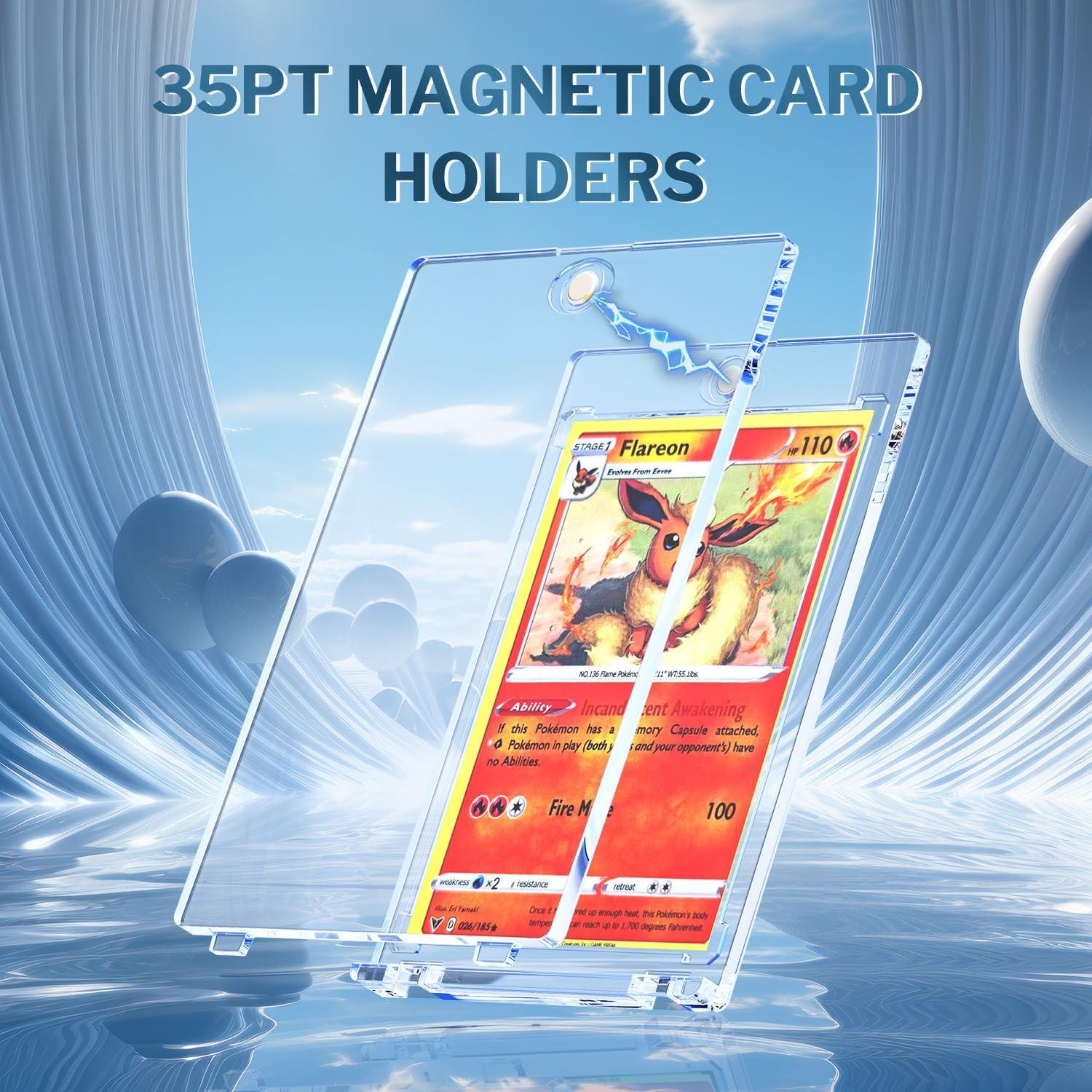 Paquete de 20 Soportes Magnéticos para Tarjetas 35pt YHIJF