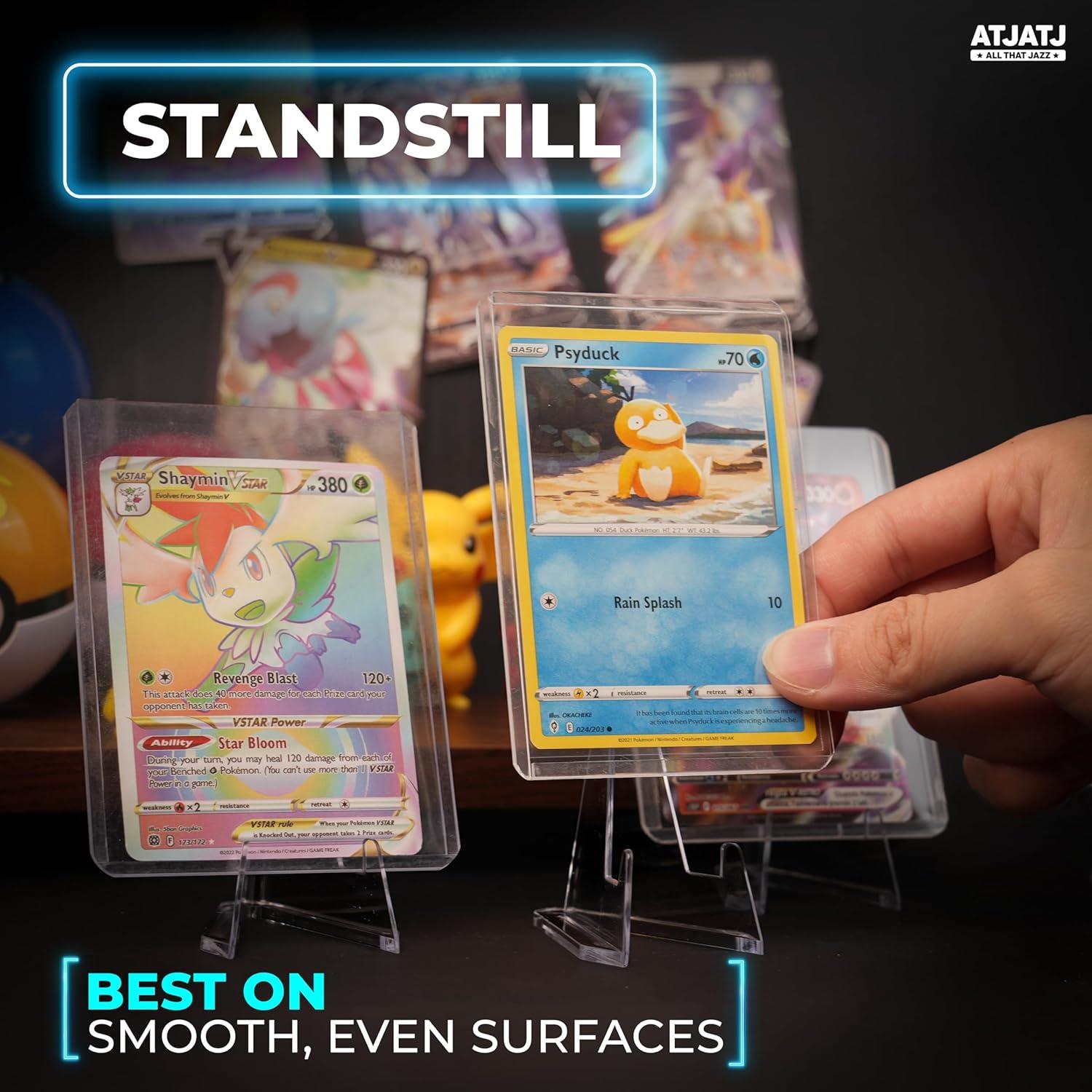 20 Soportes Acrílicos para Exhibición de Tarjetas 5.3 cm