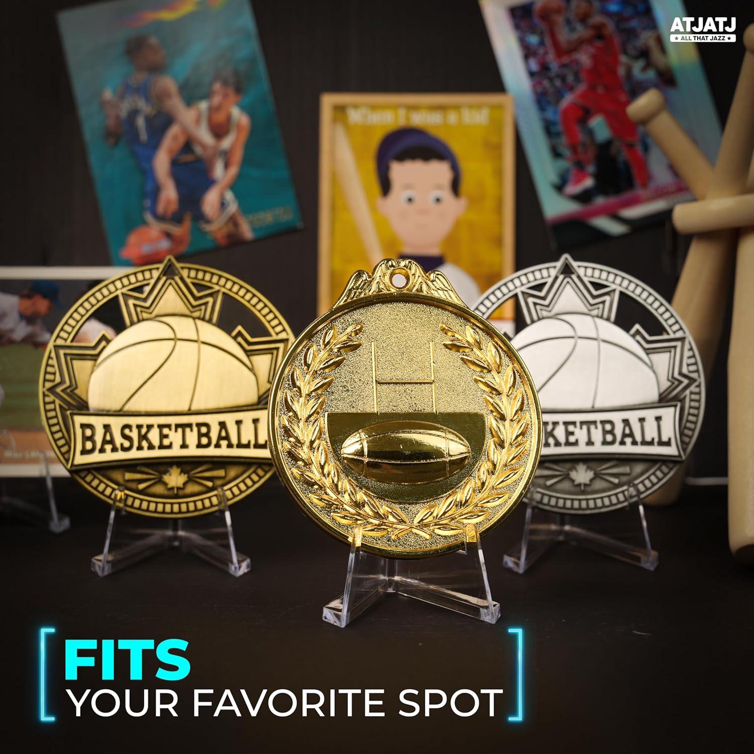 20 Soportes Acrílicos para Exhibición de Tarjetas 5.3 cm