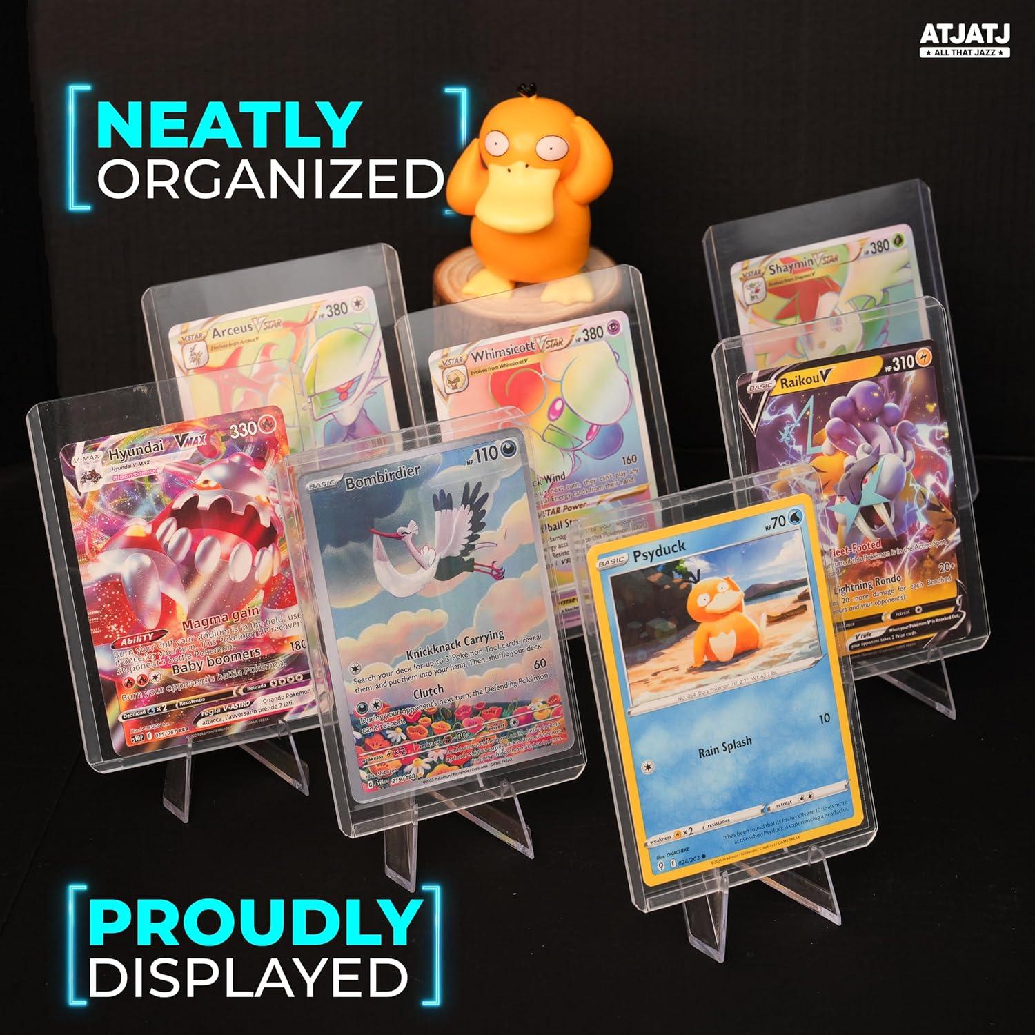 20 Soportes Acrílicos para Exhibición de Tarjetas 5.3 cm