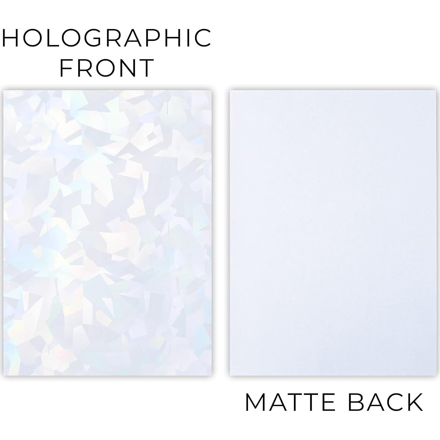 100 Fundas Holográficas Blancas Perfect Fit 66x91mm - Protección Premium