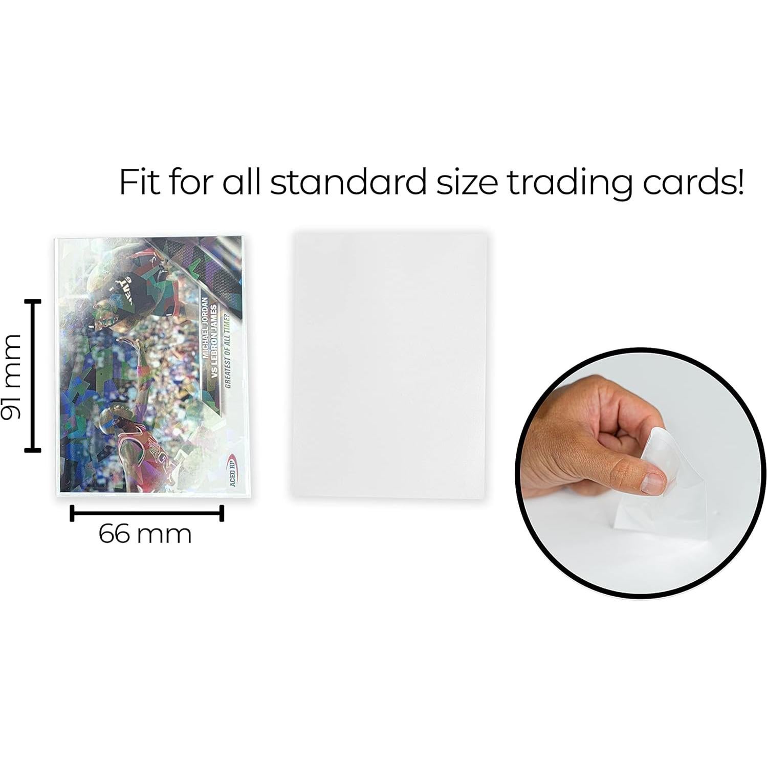 100 Fundas Holográficas Blancas Perfect Fit 66x91mm - Protección Premium