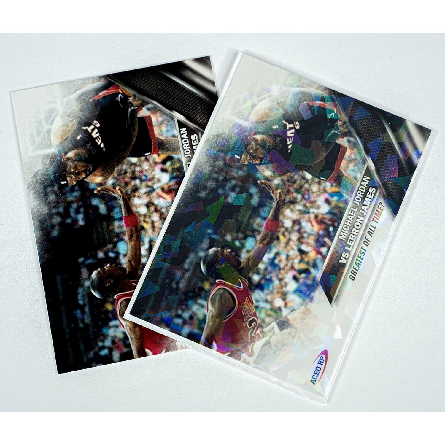 100 Fundas Holográficas Blancas Perfect Fit 66x91mm - Protección Premium