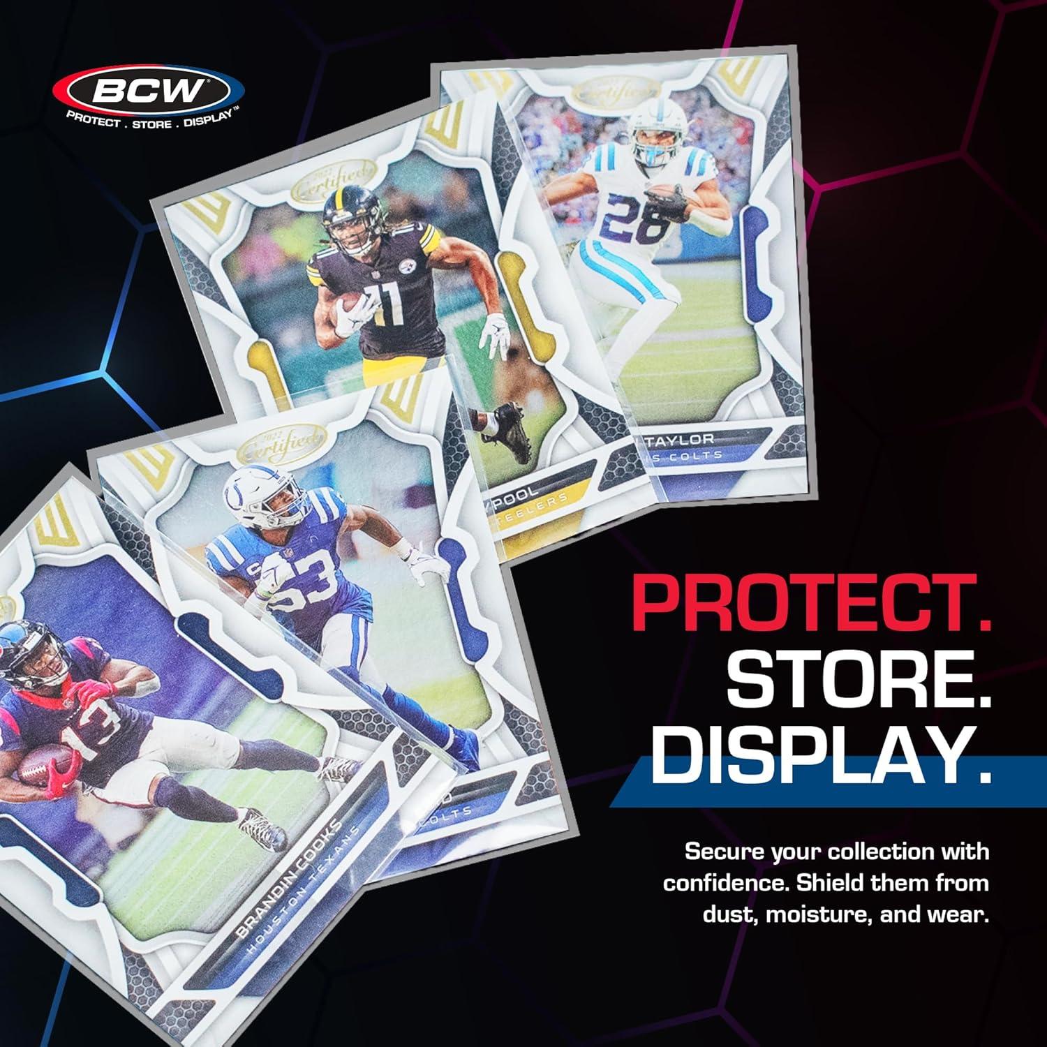 Combo Fundas y Toploaders BCW para Cartas 100 Unidades