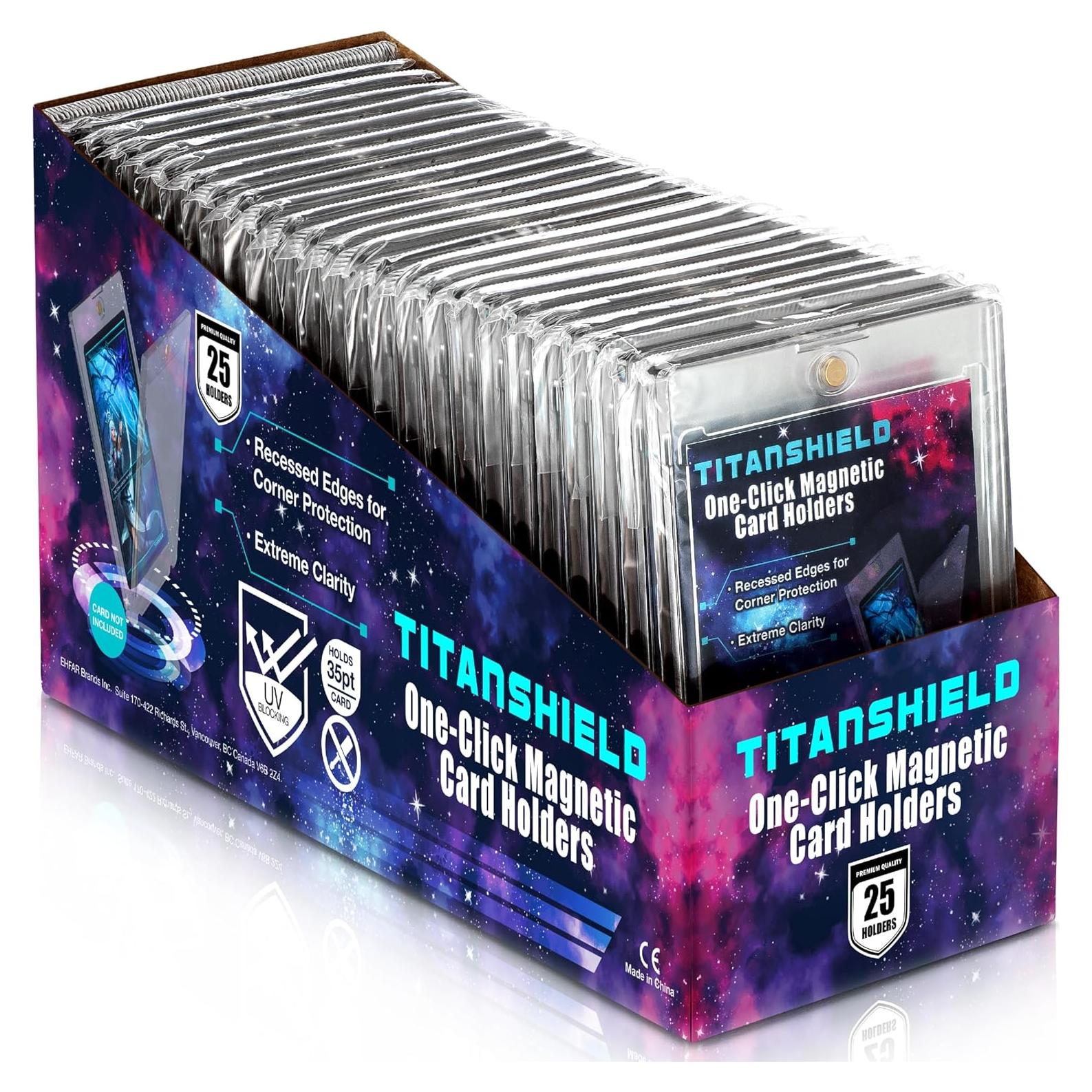 Soporte Magnético para Cartas de Comercio TitanShield 35PT - Paquete de 25