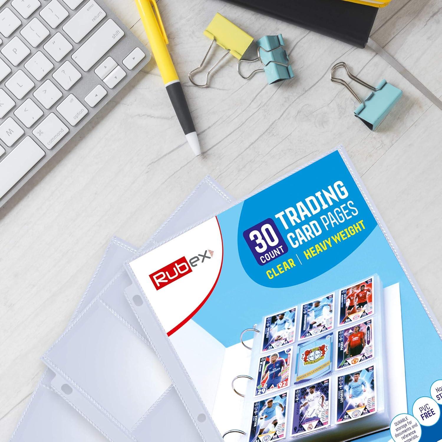 Fundas para Tarjetas de Béisbol RUBEX 30 Páginas Transparente
