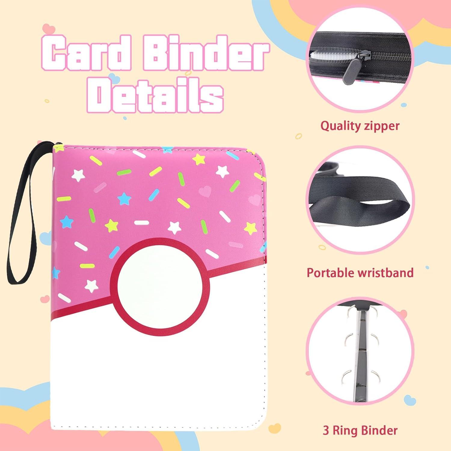 Álbum de Tarjetas Piefectpie Donut Rosa 400 Bolsillos