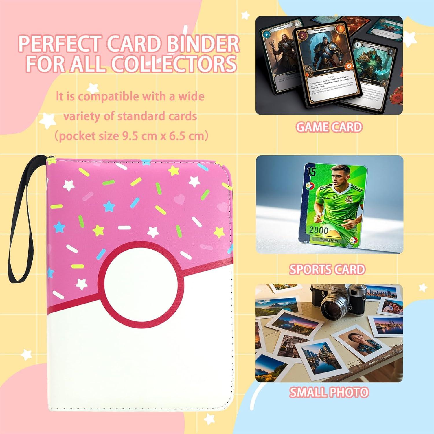 Álbum de Tarjetas Piefectpie Donut Rosa 400 Bolsillos