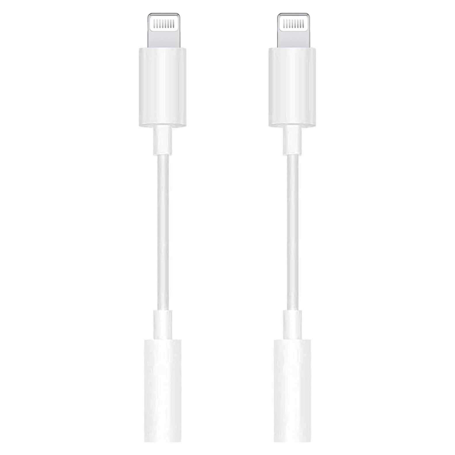 Paquete de 2 Adaptadores Lightning a Jack 3.5mm ZAYTONDTJ