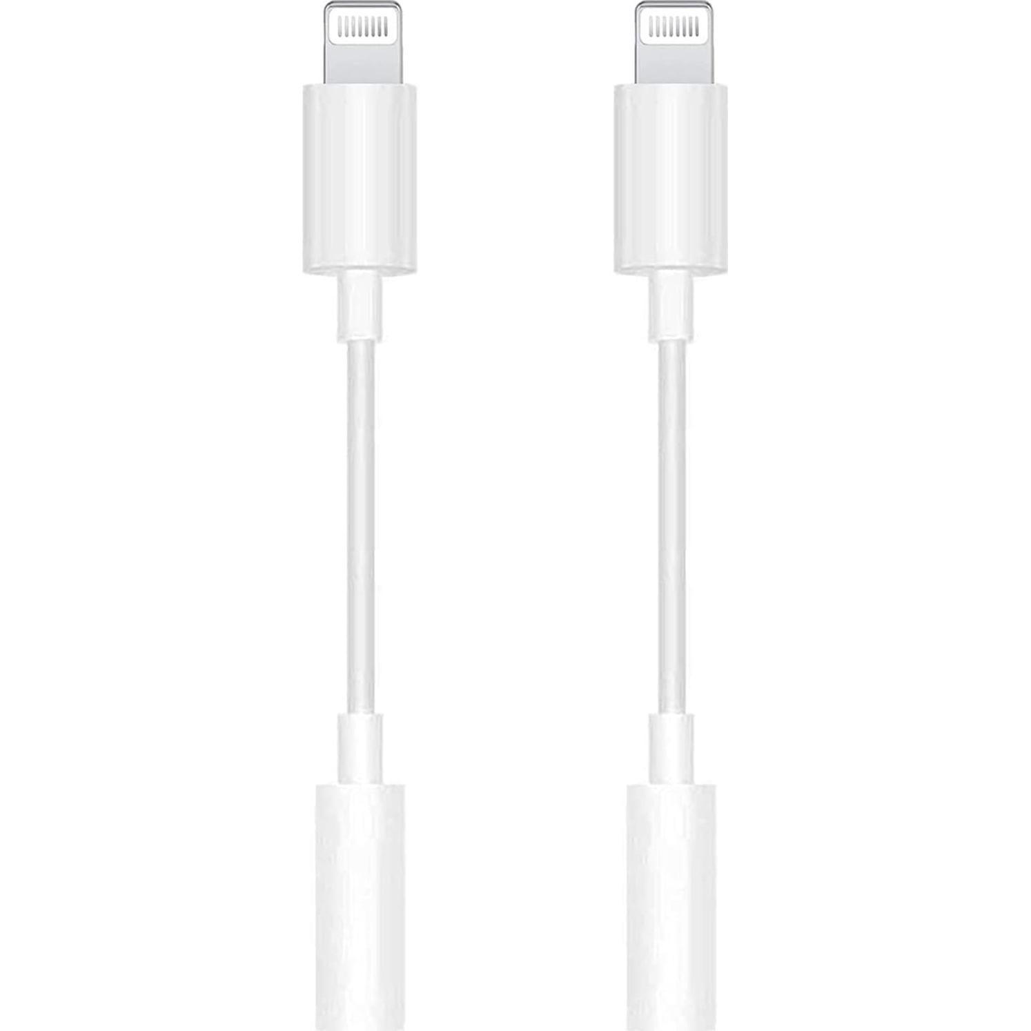 Paquete de 2 Adaptadores Lightning a Jack 3.5mm ZAYTONDTJ