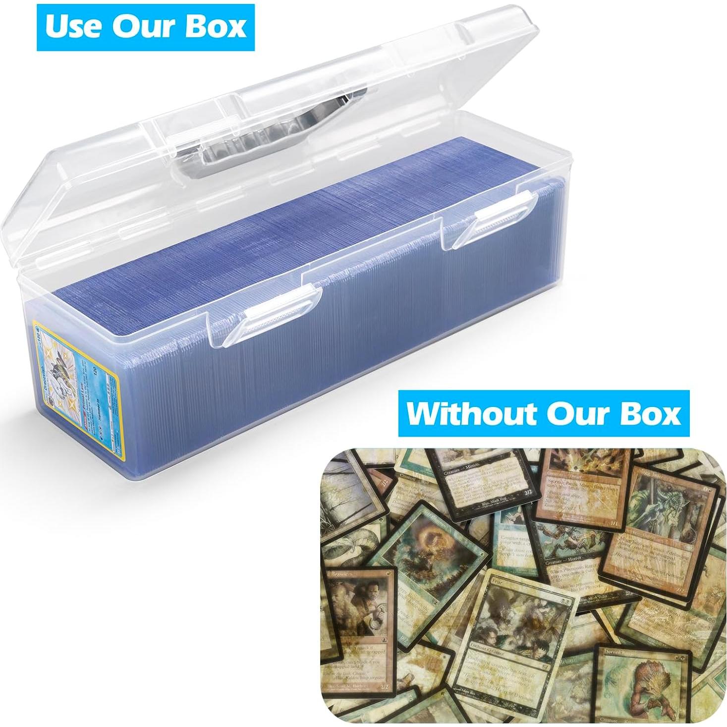 Caja de Almacenamiento de Cartas SUNEZLGO Transparente 750 Cartas