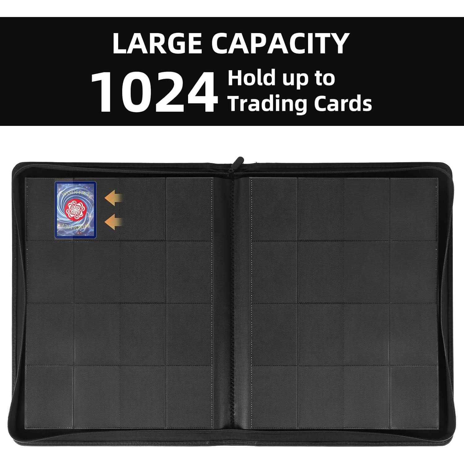 Carpeta de Cartas WisOffice 1000 Bolsillos Negra 44.5x33.8cm