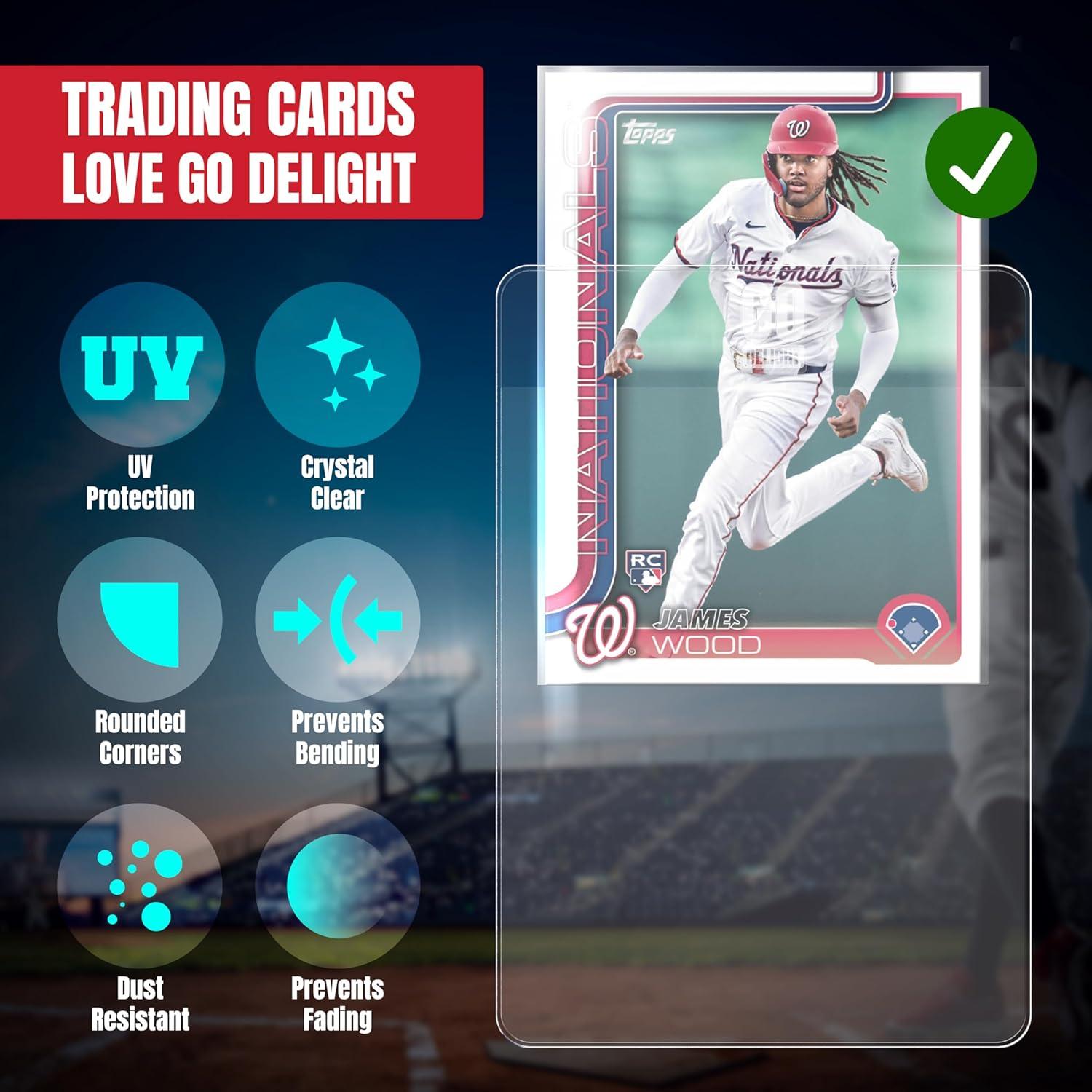 Soportes de Tarjetas Semi Rígidos Go Delight - 100 Unidades 8.4x12.4cm