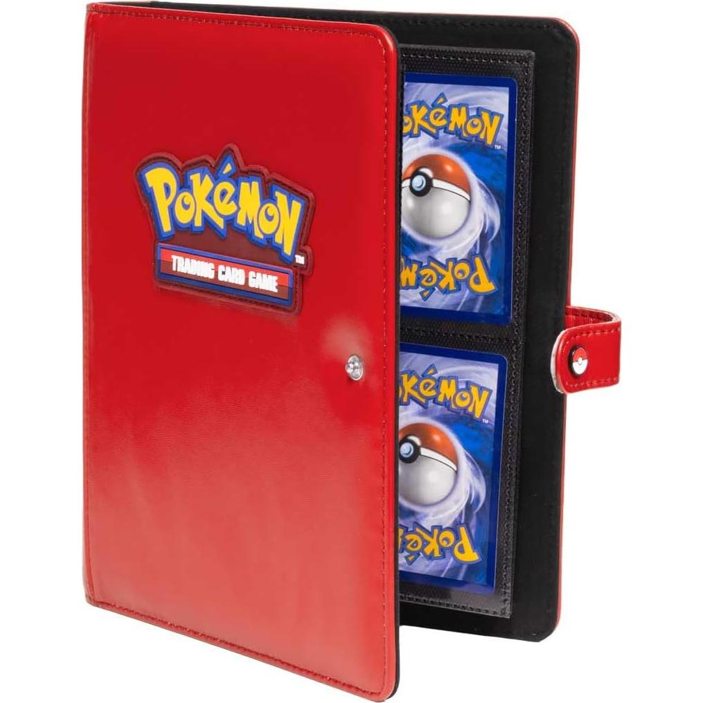 Binder Premium Snap Ultra Pro Pokémon Rojo 4 Bolsillos 20 Páginas