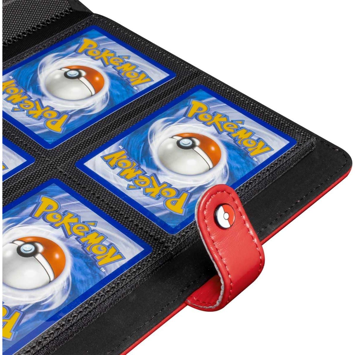 Binder Premium Snap Ultra Pro Pokémon Rojo 4 Bolsillos 20 Páginas