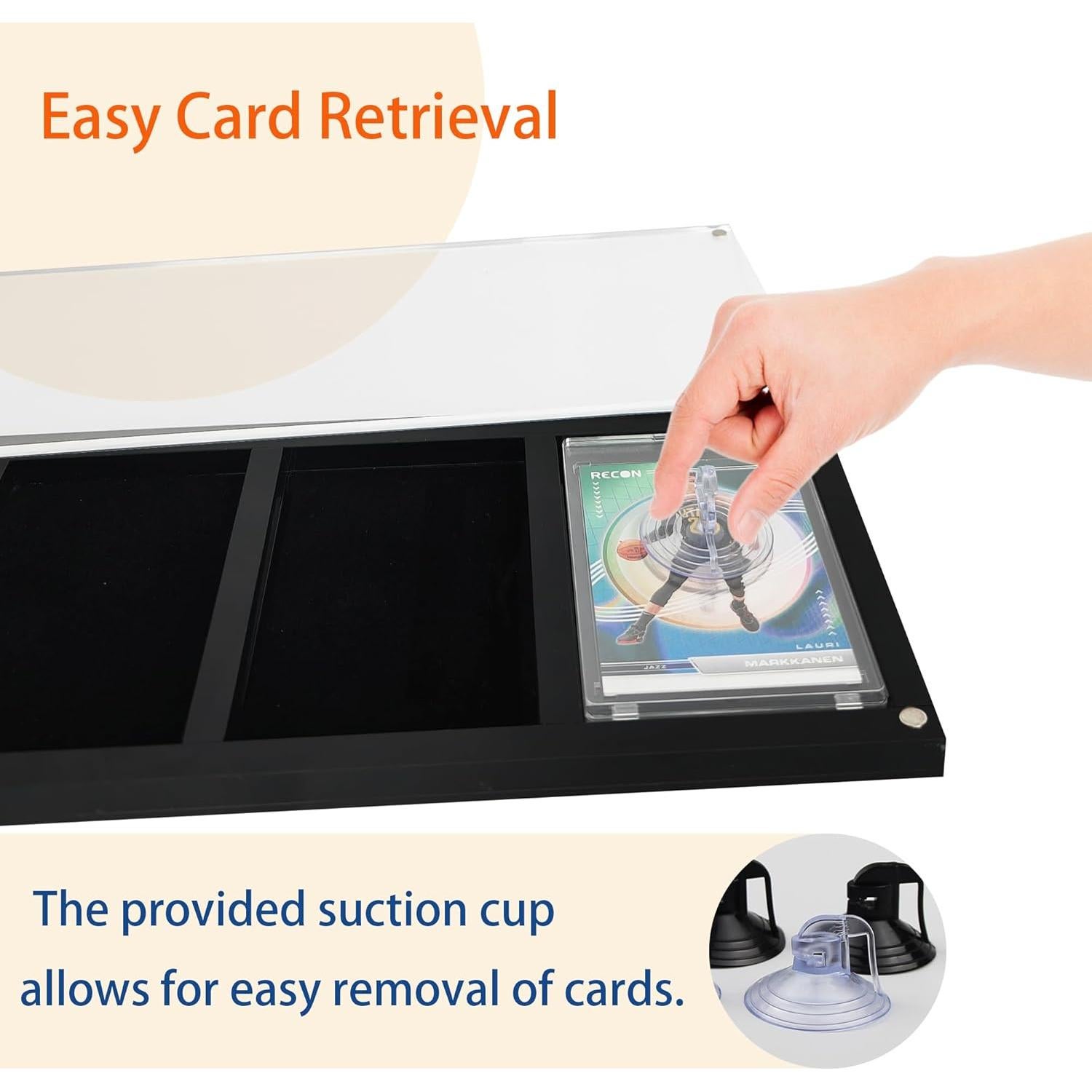 Marco de Exhibición de Acrílico para 3 Tarjetas - Protección UV