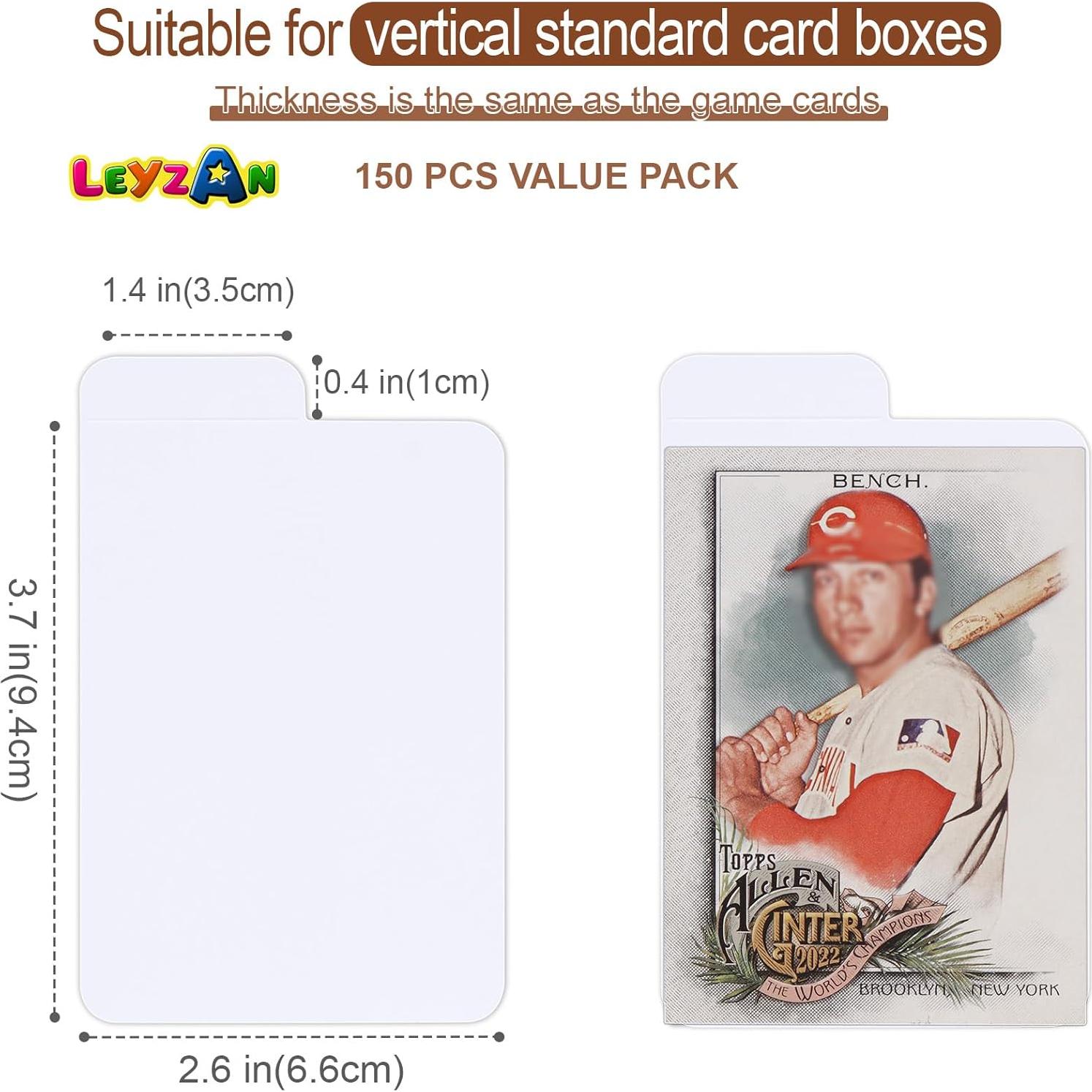 Divisores de Cartas de Comercio Leyzan 150PCS Estándar Vertical