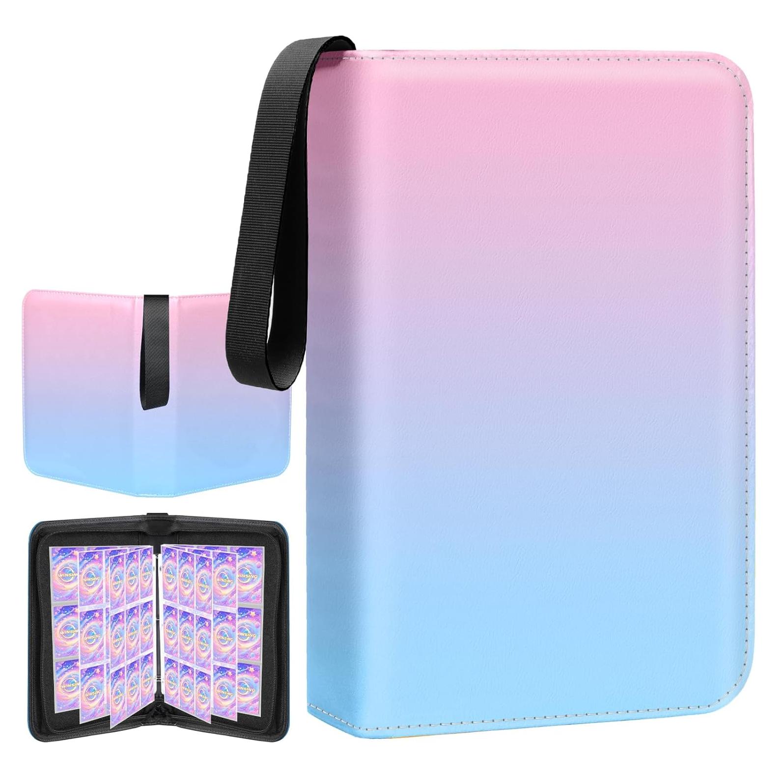 Carpeta de Cartas 400 Bolsillos Winsing Rosa Pequeña