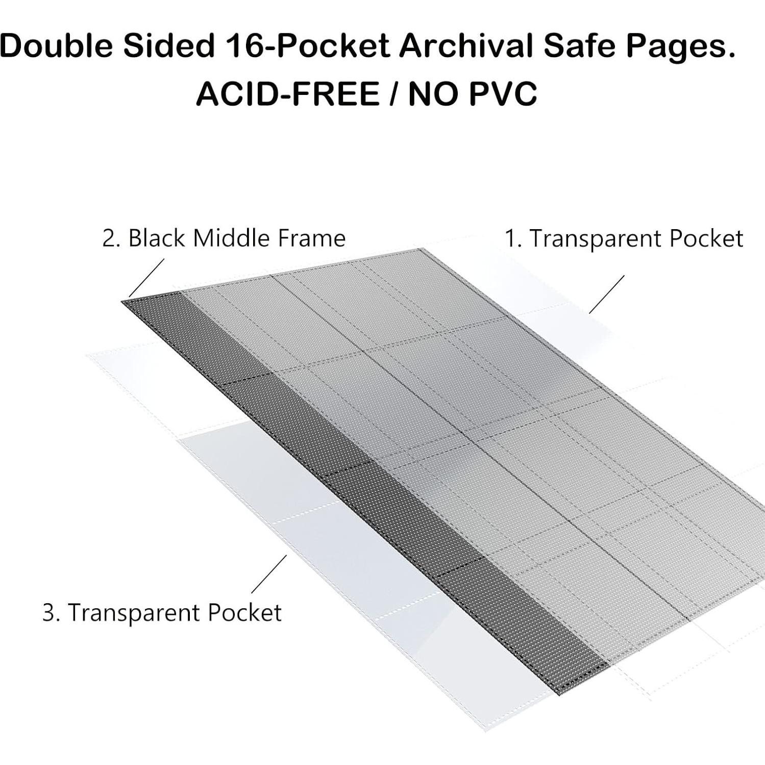 Álbum de Tarjetas Coleccionables Rayvol 1024 Pockets Negro