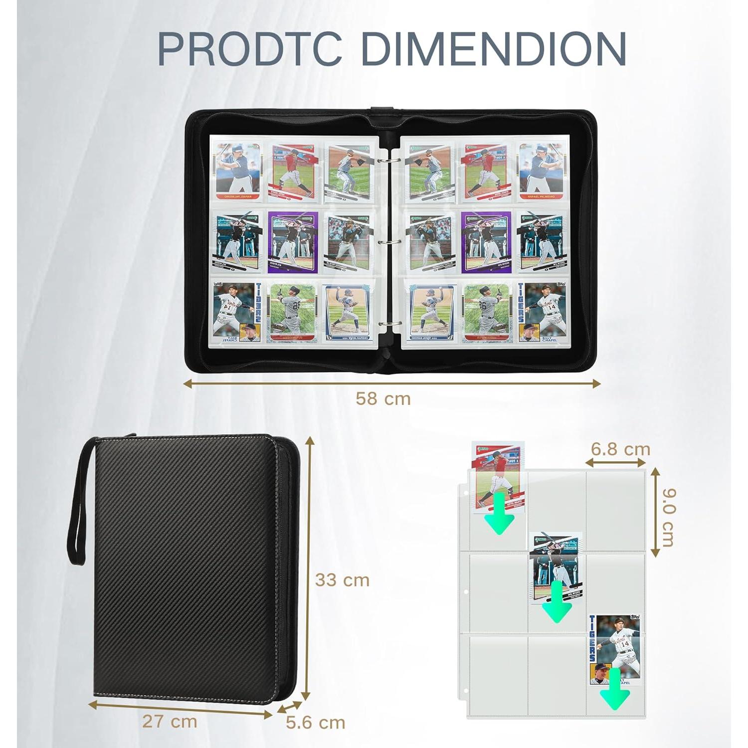 Carpeta de Cartas Coleccionables MOSLA 720 Bolsillos Doble Cara