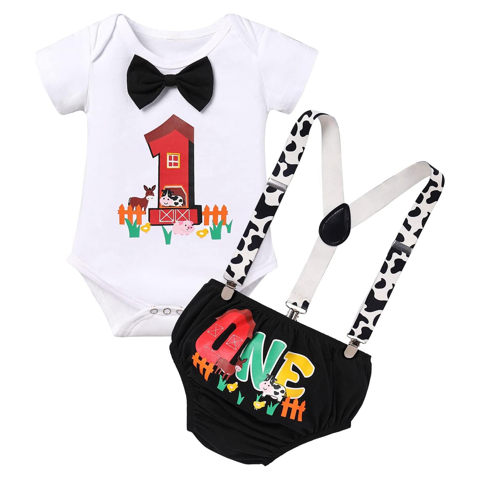 Conjunto de Cumpleaños IMEKIS 1 Año Niños Granja