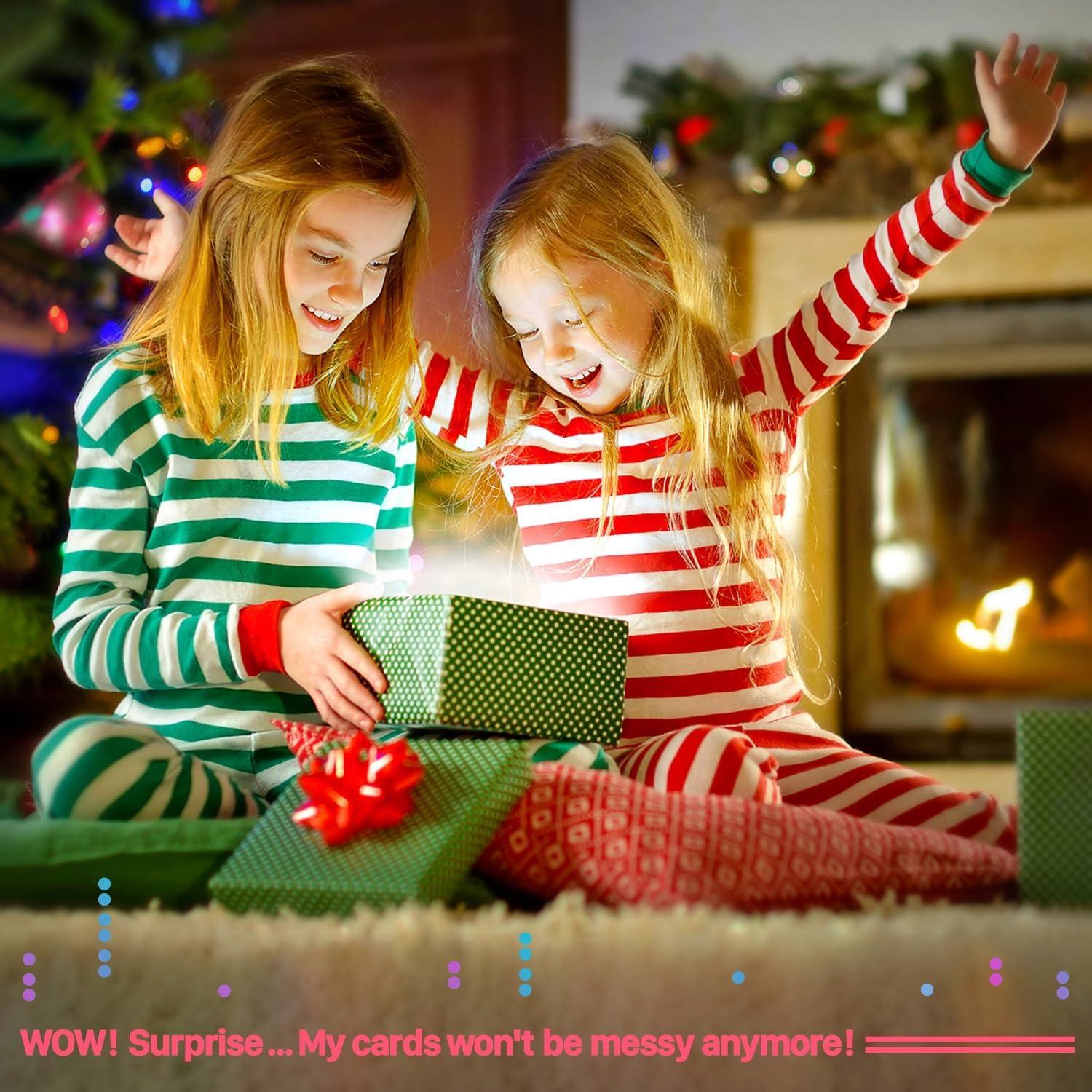 Carpeta de Tarjetas de Comercio Fafacy 360 Tarjetas Rojo