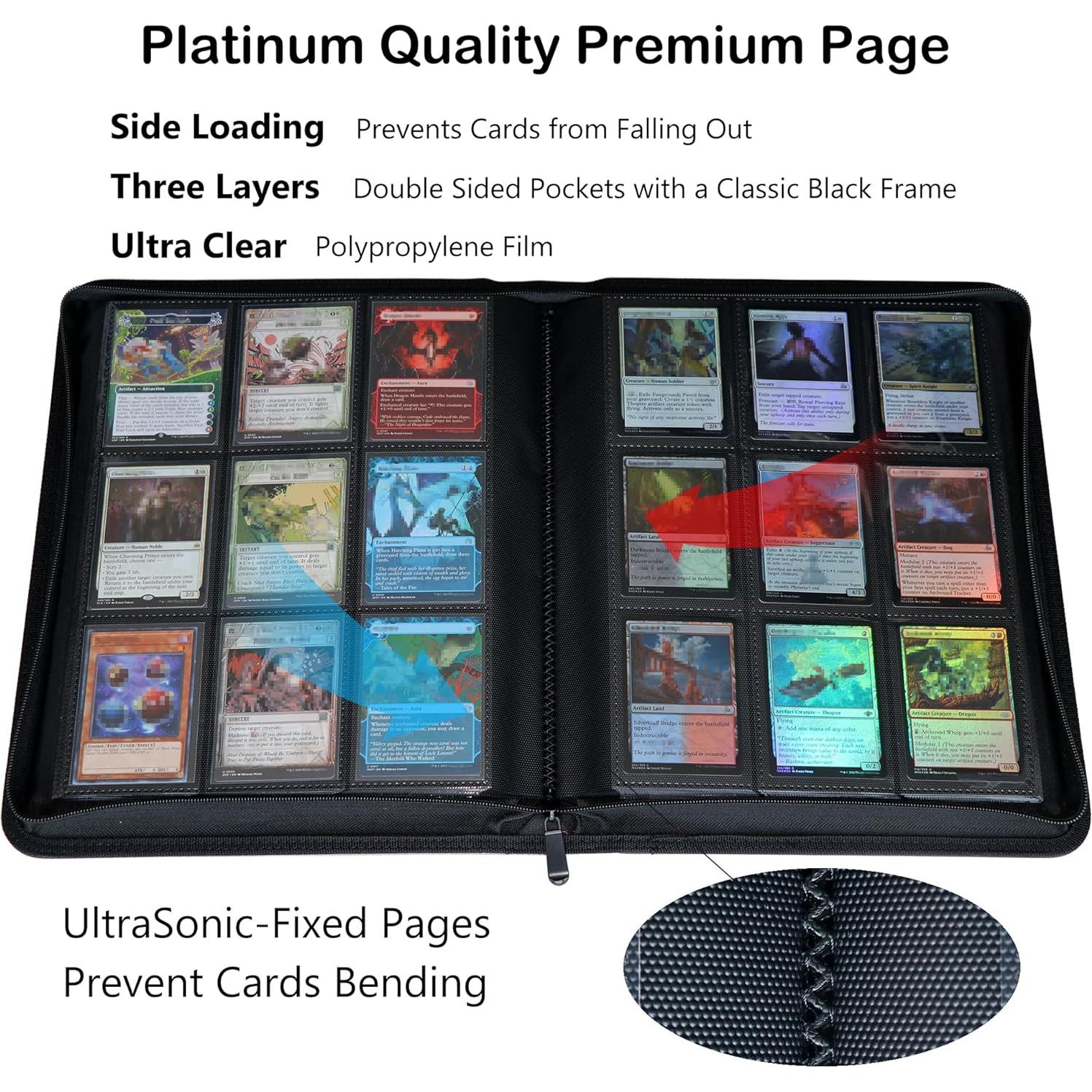 Carpeta de Tarjetas Rayvol Premium 828 Tarjetas 9 Bolsillos