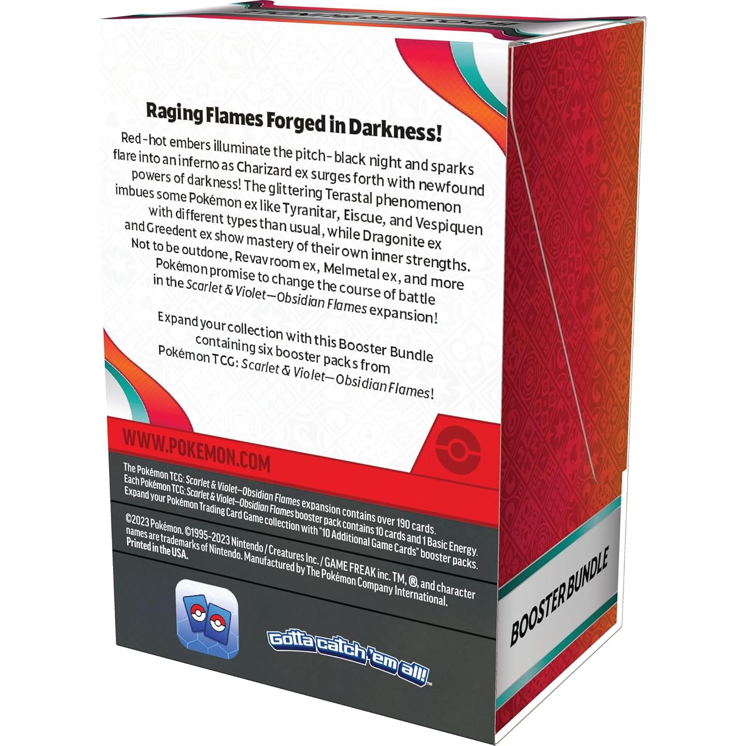Paquete de Refuerzo Pokémon Escarlata y Púrpura Llamas Obsidiana
