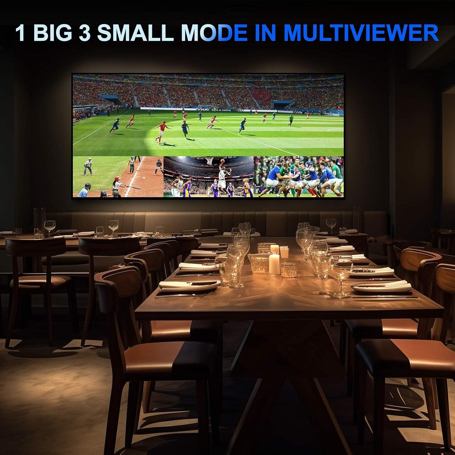 Conmutador HDMI 4K 4x1 PORTTA con PIP y Audio 3.5mm