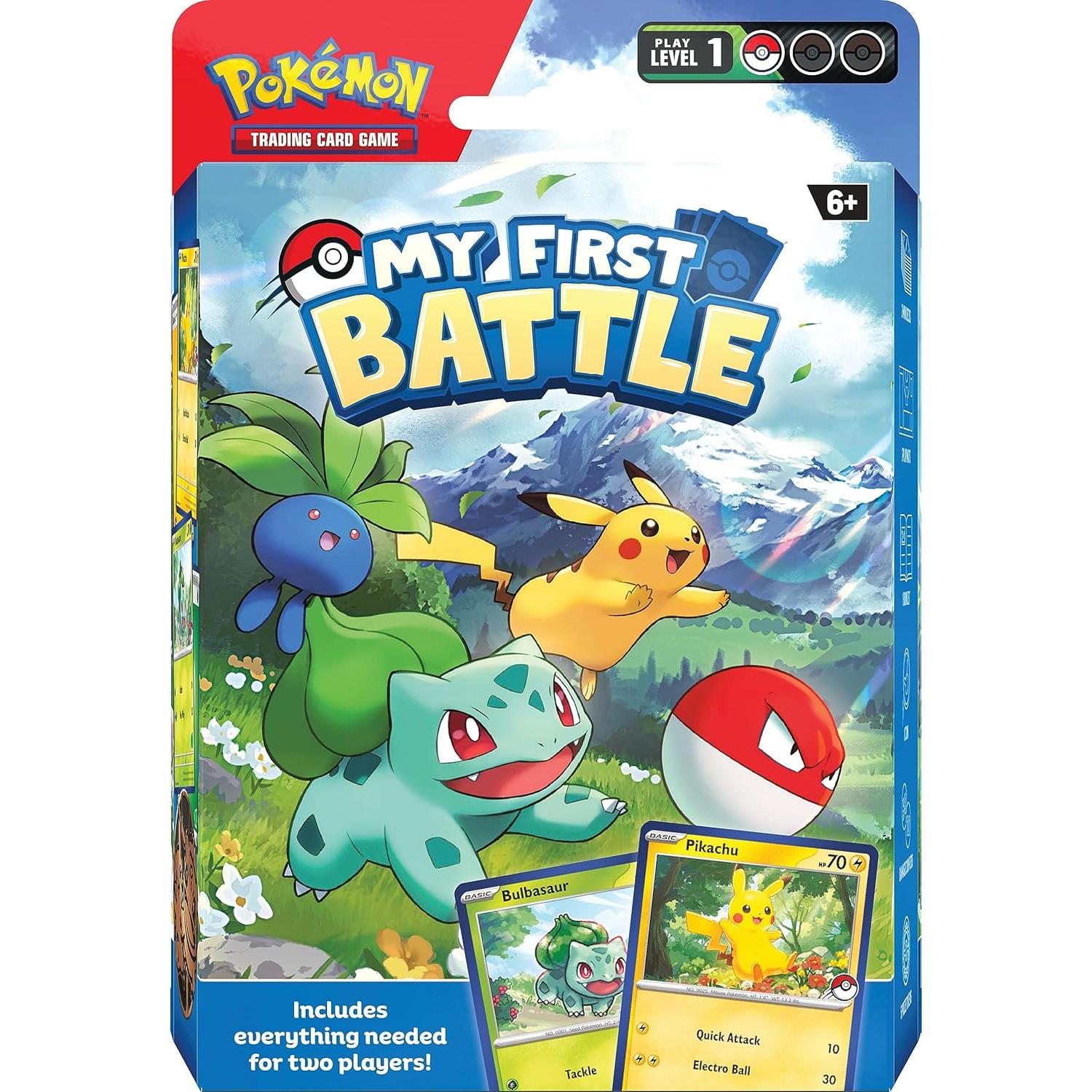 Pokémon TCG Mi Primera Batalla Pikachu y Bulbasaur - 2 Mazos